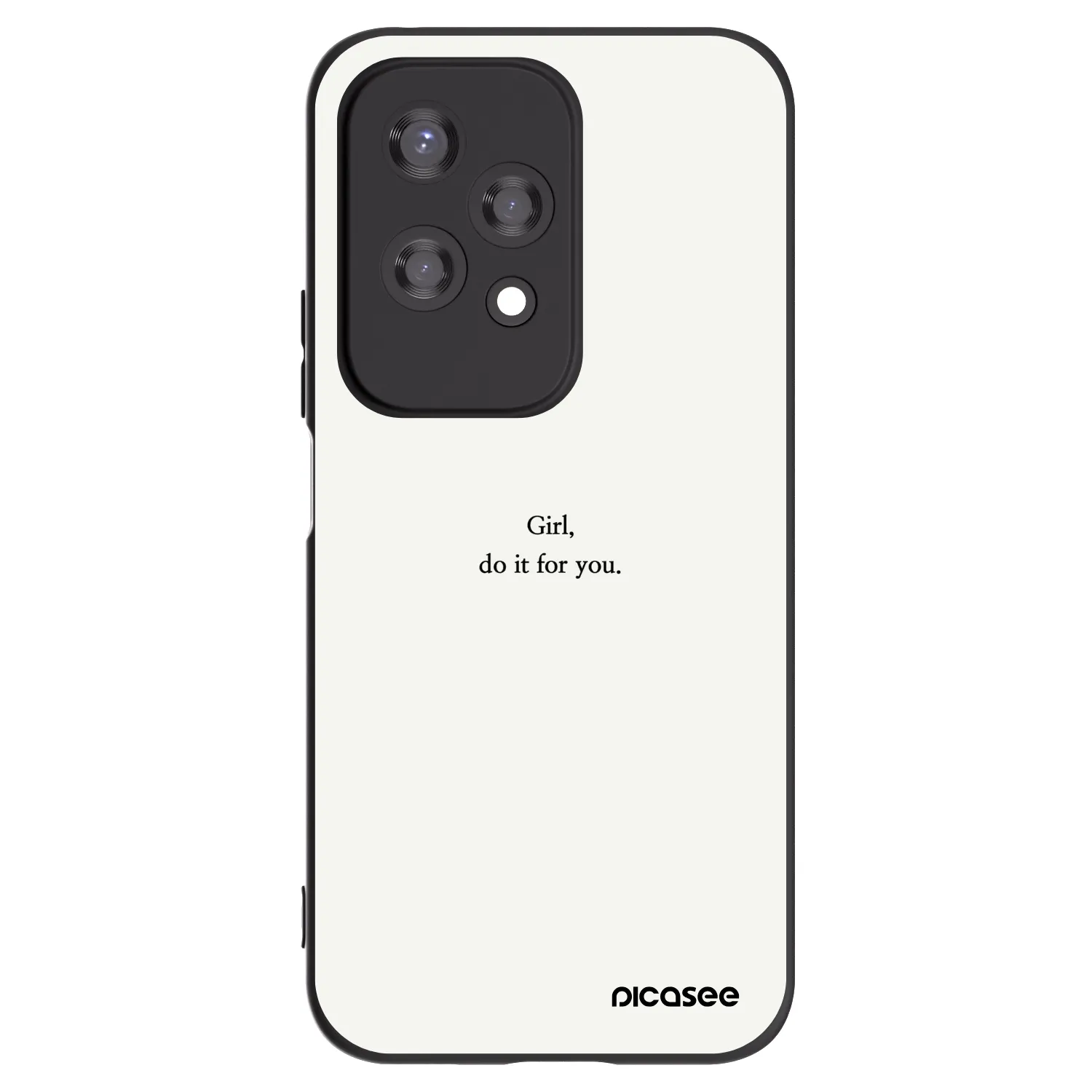 Picasee silikonový černý obal pro Honor 200 Lite - Girl, do it for you