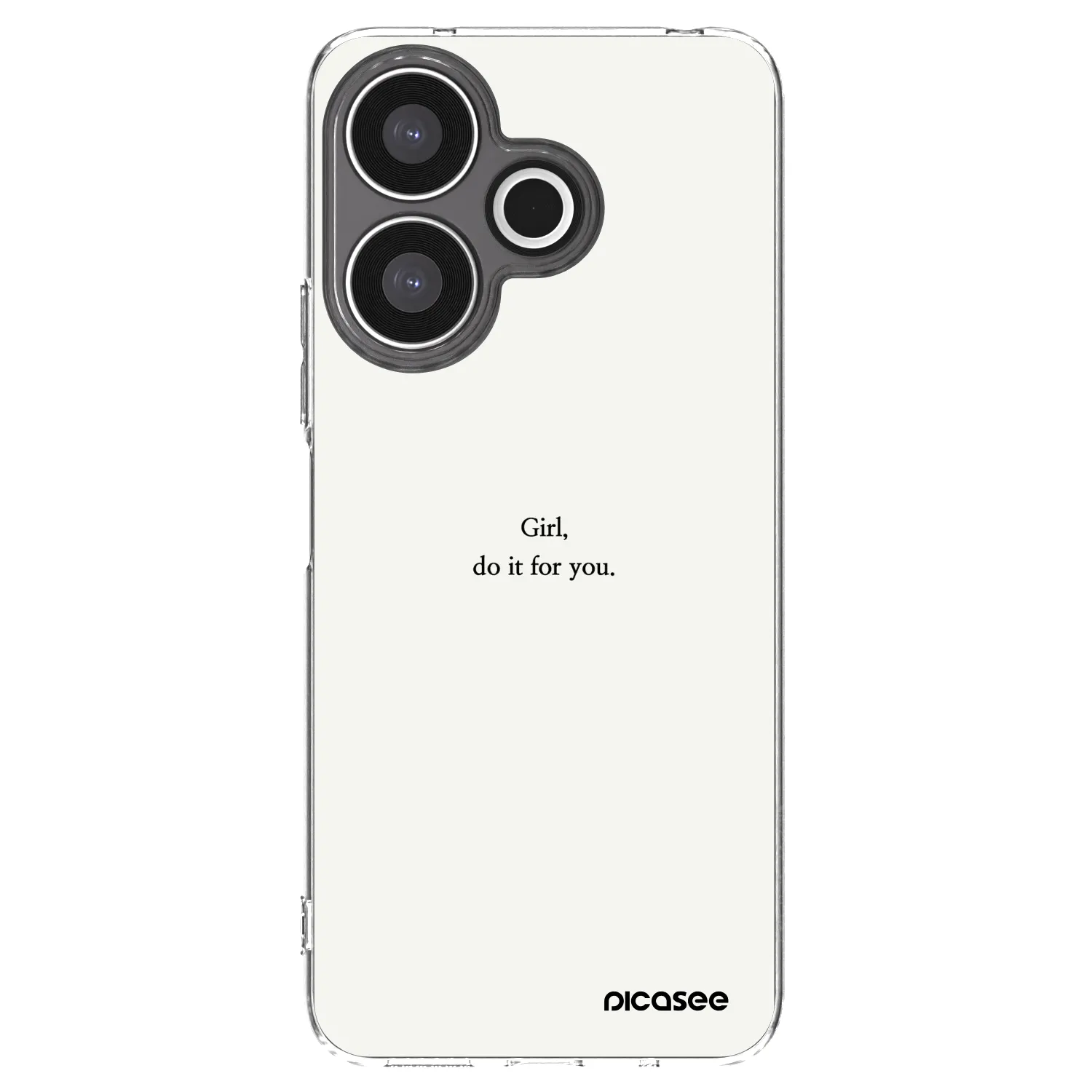 Picasee silikonový průhledný obal pro Xiaomi Redmi 13 4G - Girl, do it for you