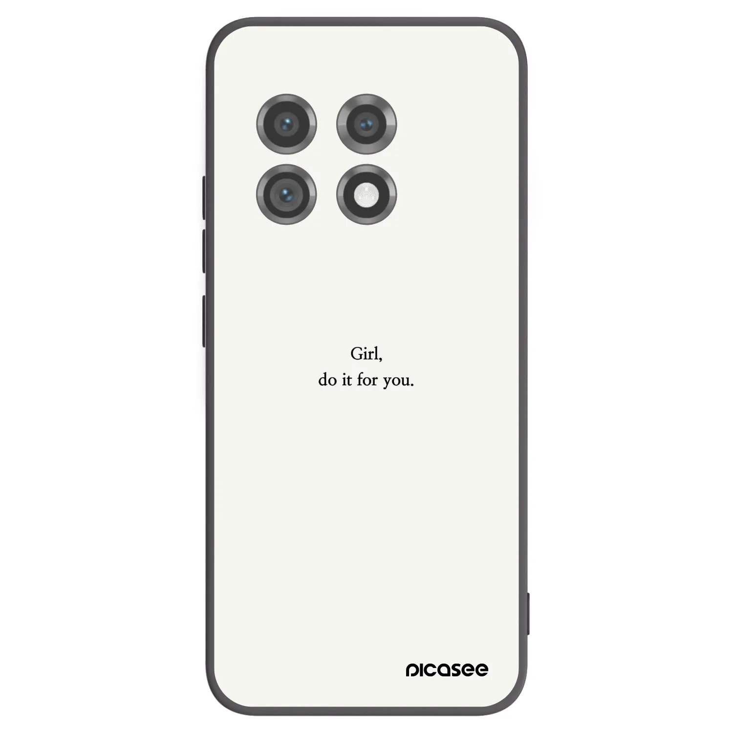 Picasee silikonový černý obal pro OnePlus 11 5G - Girl, do it for you