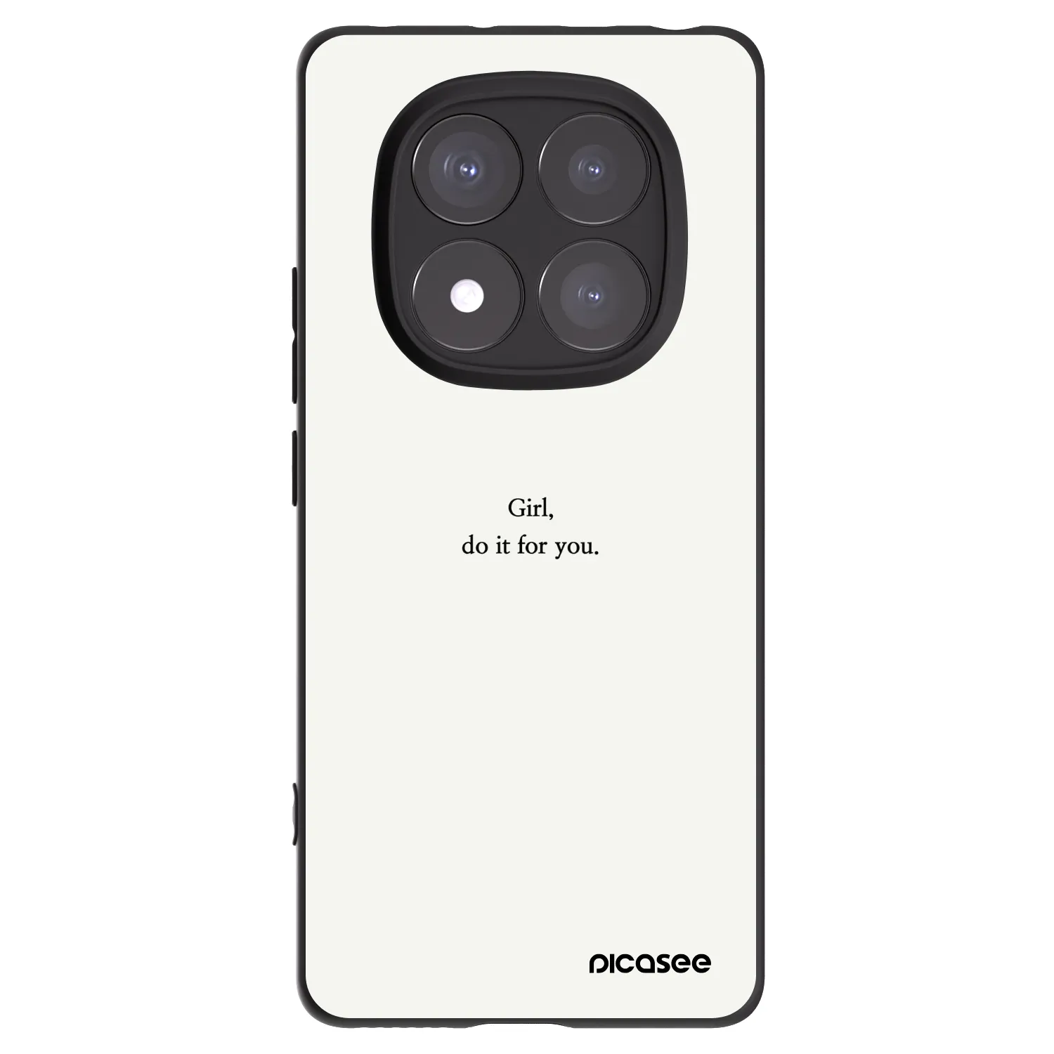 Picasee silikonový černý obal pro Xiaomi Redmi Note 14 Pro 5G - Girl, do it for you