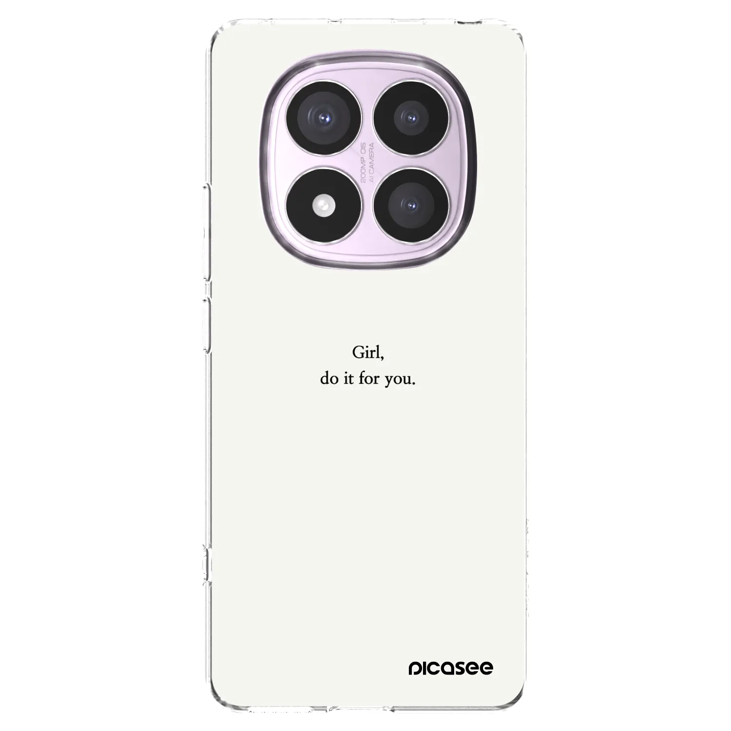Picasee silikonový průhledný obal pro Xiaomi Redmi Note 14 Pro 5G - Girl, do it for you