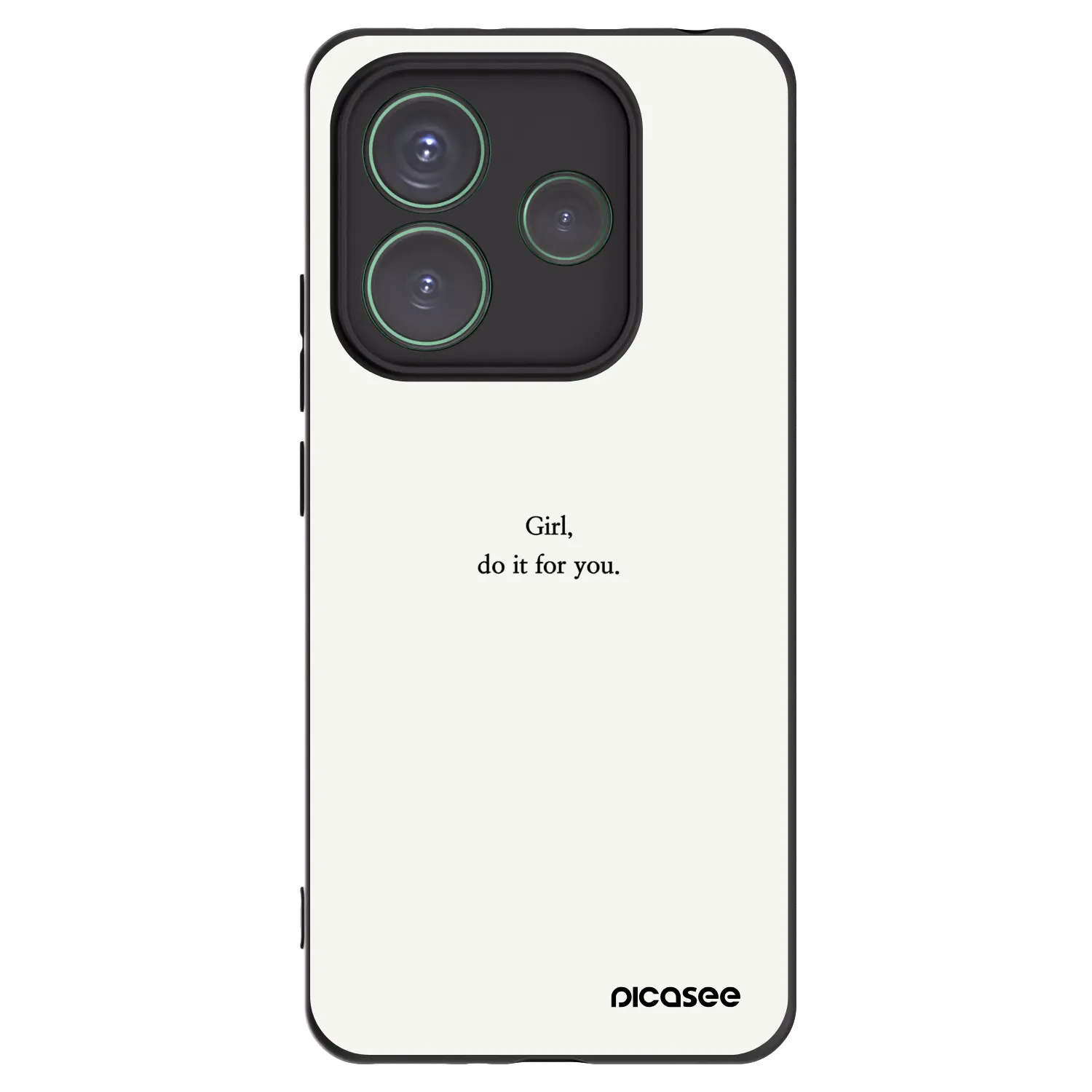 Picasee silikonový černý obal pro Xiaomi Redmi Note 14 5G - Girl, do it for you