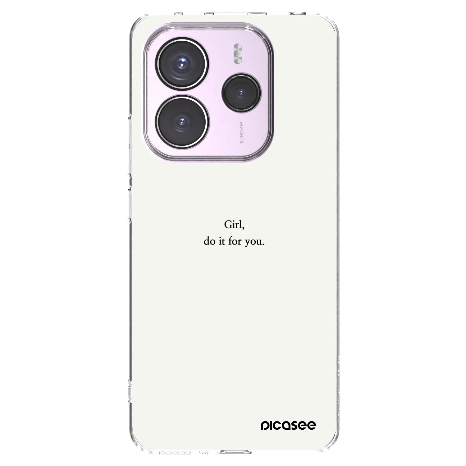 Picasee silikonový průhledný obal pro Xiaomi Redmi Note 14 5G - Girl, do it for you