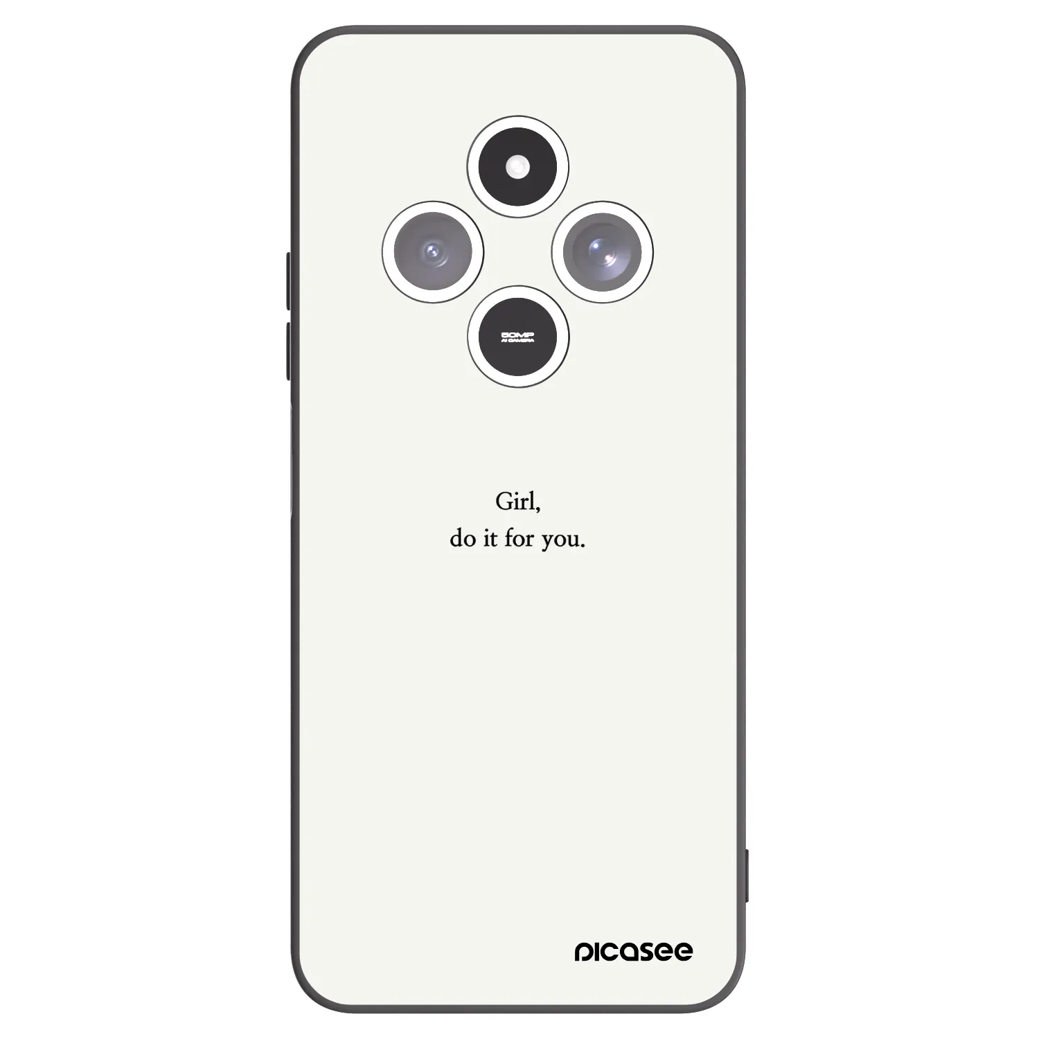 Picasee silikonový černý obal pro Xiaomi Redmi 14C - Girl, do it for you
