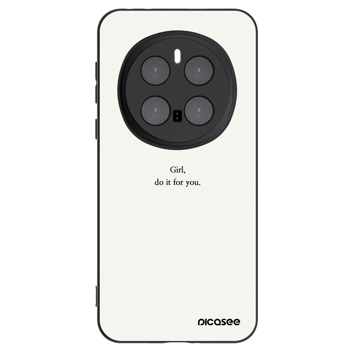 Picasee silikonový černý obal pro Honor Magic7 Pro 5G - Girl, do it for you