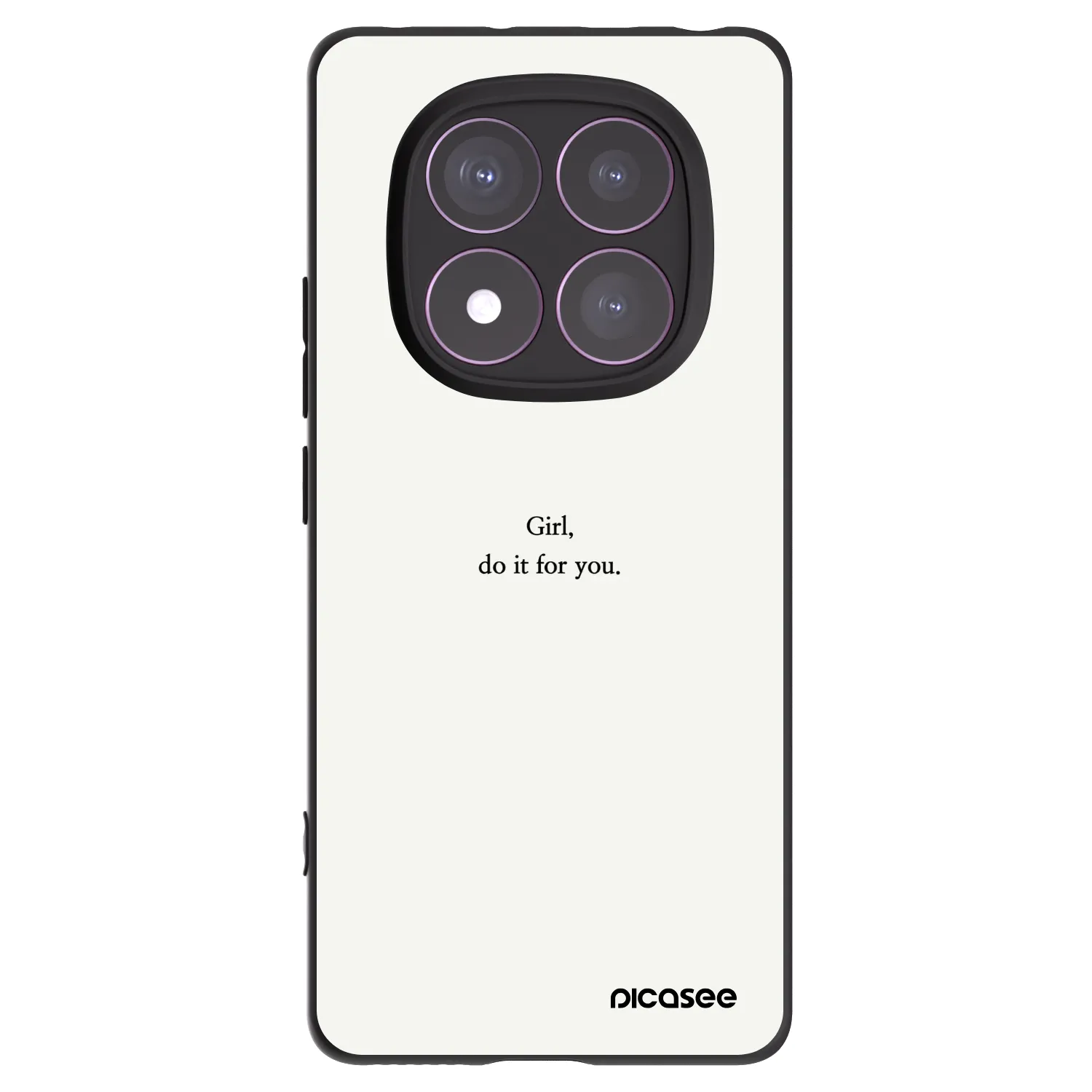 Picasee silikonový černý obal pro Xiaomi Redmi Note 14 Pro 4G - Girl, do it for you
