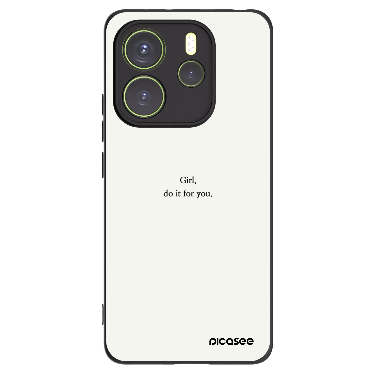 Picasee silikonový černý obal pro Xiaomi Redmi Note 14 4G - Girl, do it for you