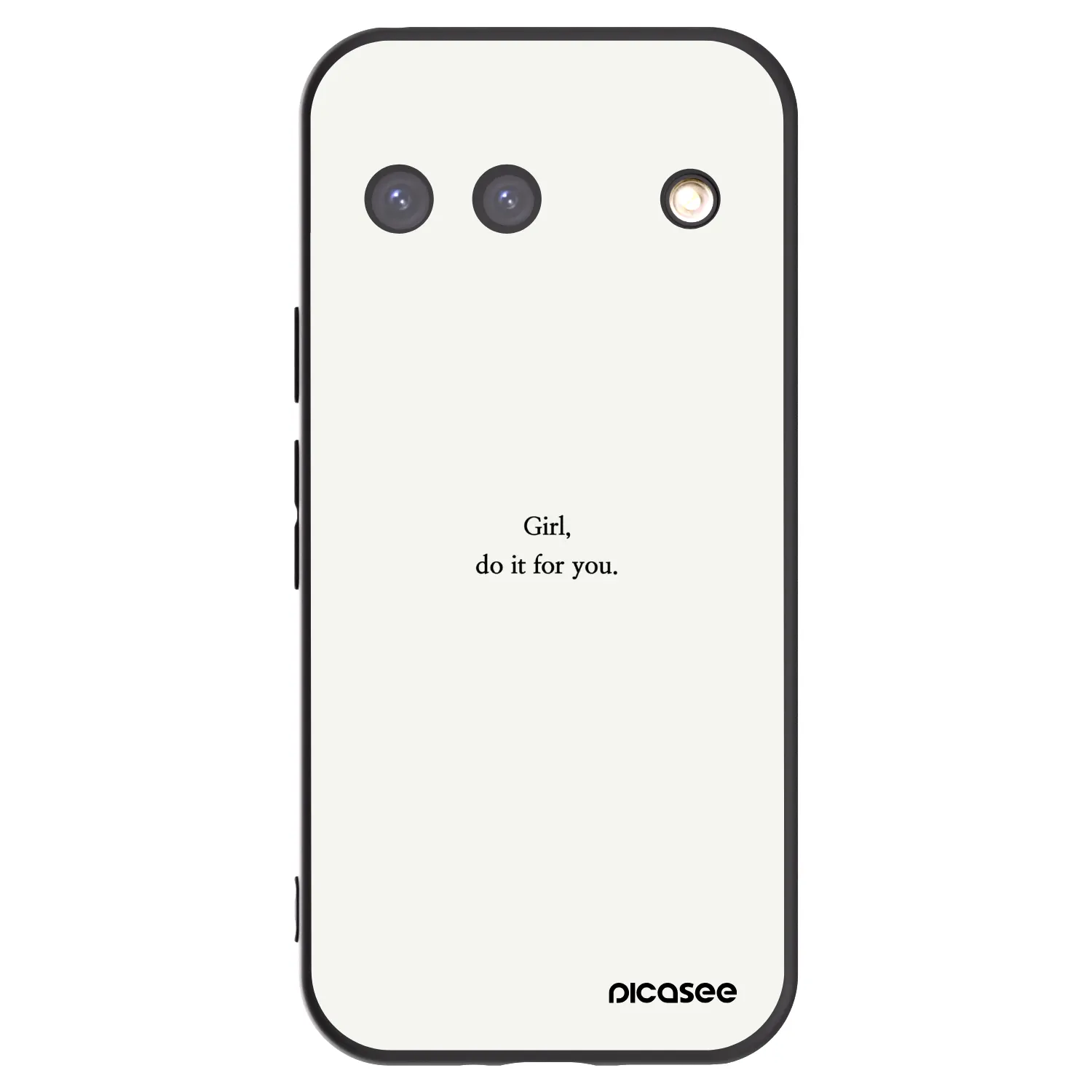 Picasee silikonový černý obal pro Google Pixel 9 - Girl, do it for you
