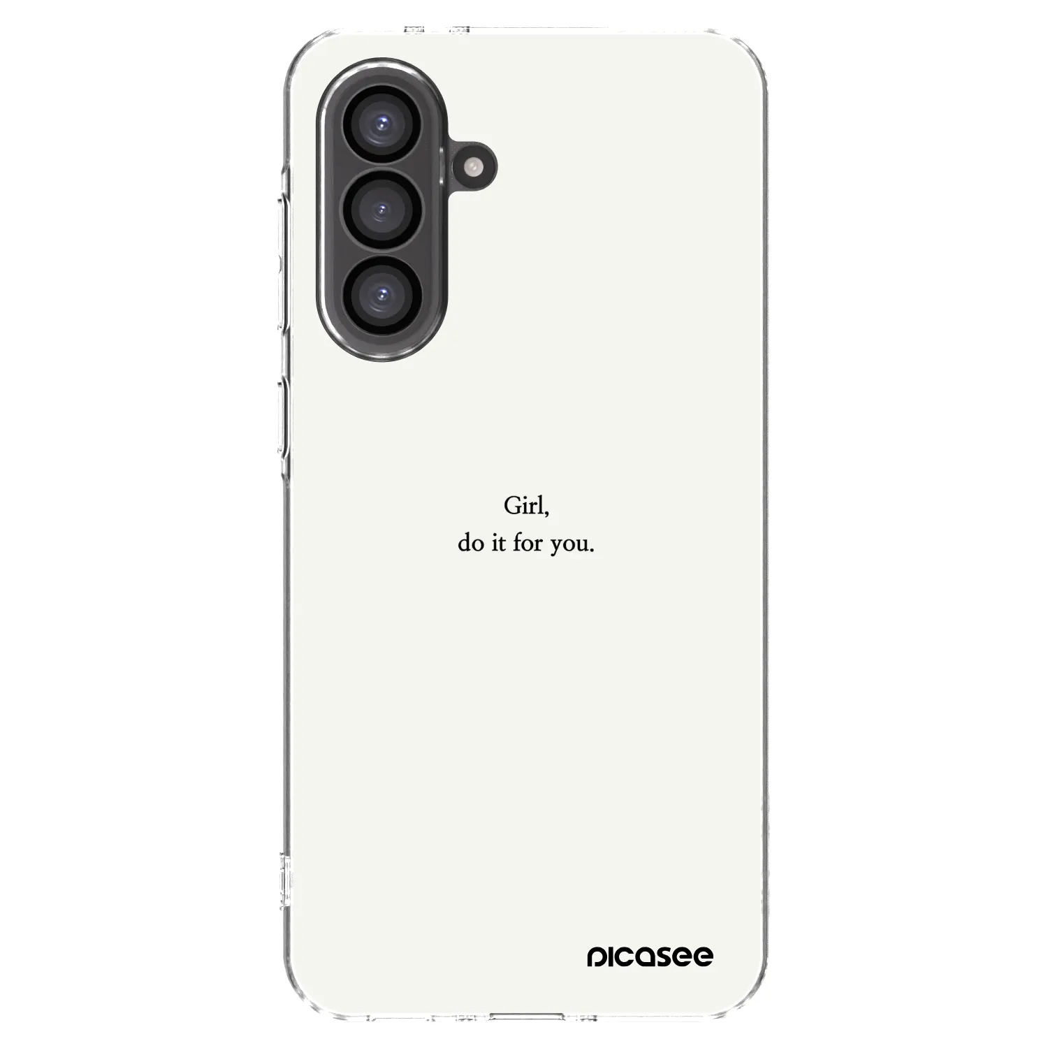 Picasee silikonový průhledný obal pro Samsung Galaxy A56 5G A566B - Girl, do it for you