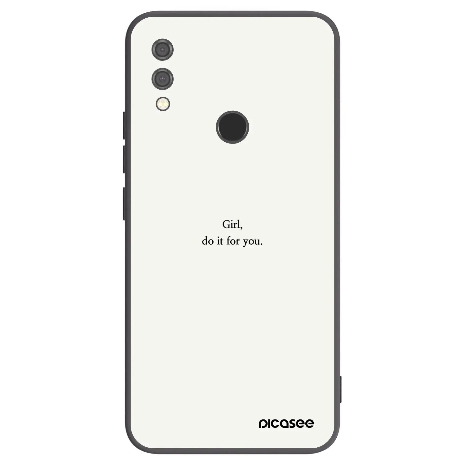 Picasee silikonový černý obal pro Xiaomi Redmi Note 7 - Girl, do it for you