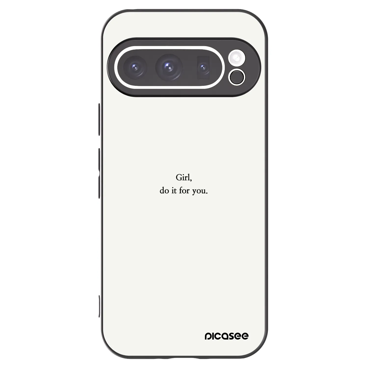 Picasee silikonový černý obal pro Google Pixel 9 Pro - Girl, do it for you