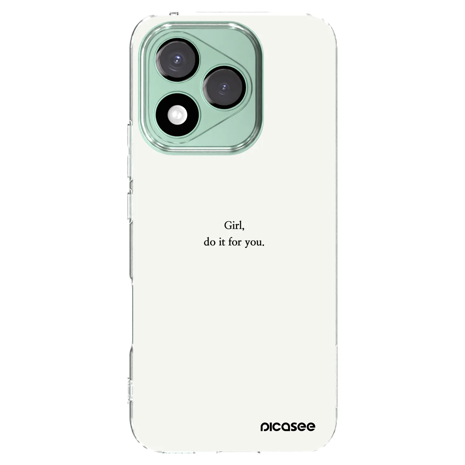 Picasee silikonový průhledný obal pro Honor 400 Lite 5G - Girl, do it for you