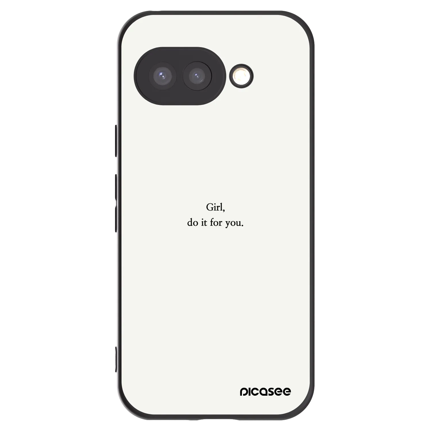 Picasee silikonový černý obal pro Google Pixel 9a - Girl, do it for you