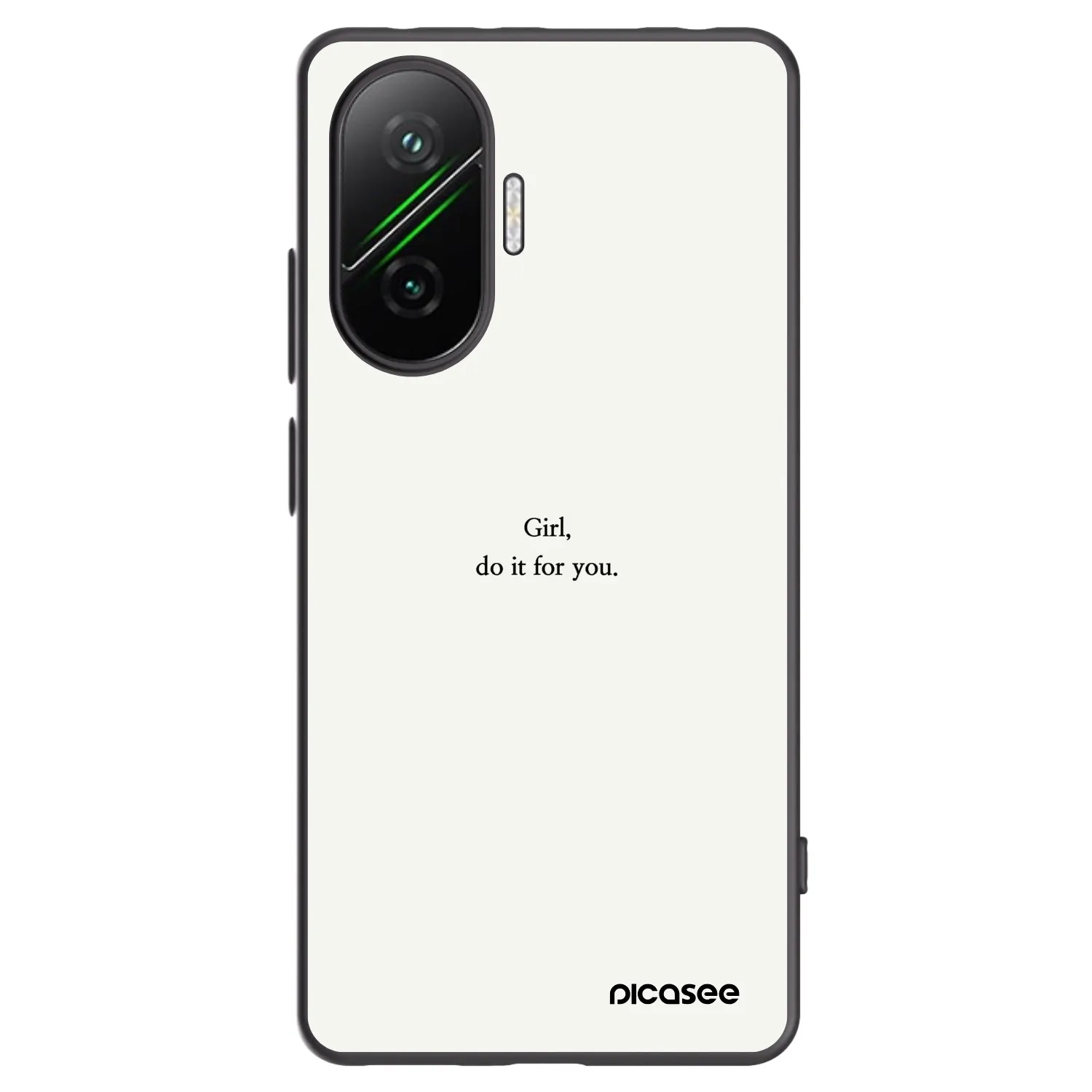 Picasee silikonový černý obal pro Xiaomi Poco F7 Pro 5G - Girl, do it for you
