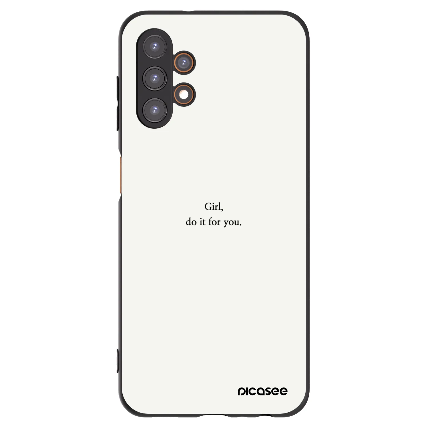 Picasee silikonový černý obal pro Samsung Galaxy A13 5G - Girl, do it for you