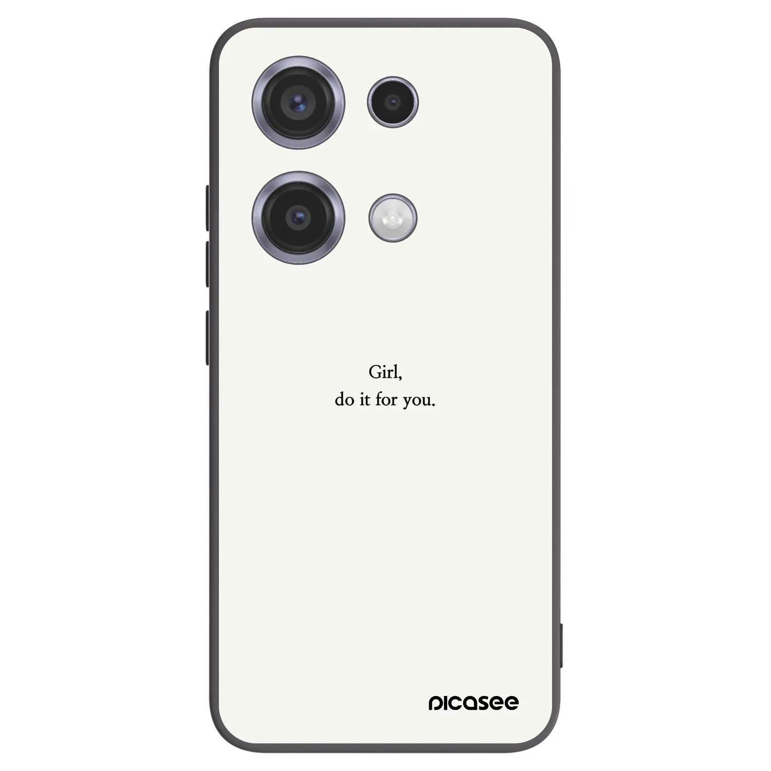 Picasee silikonový černý obal pro Xiaomi Redmi Note 14S - Girl, do it for you