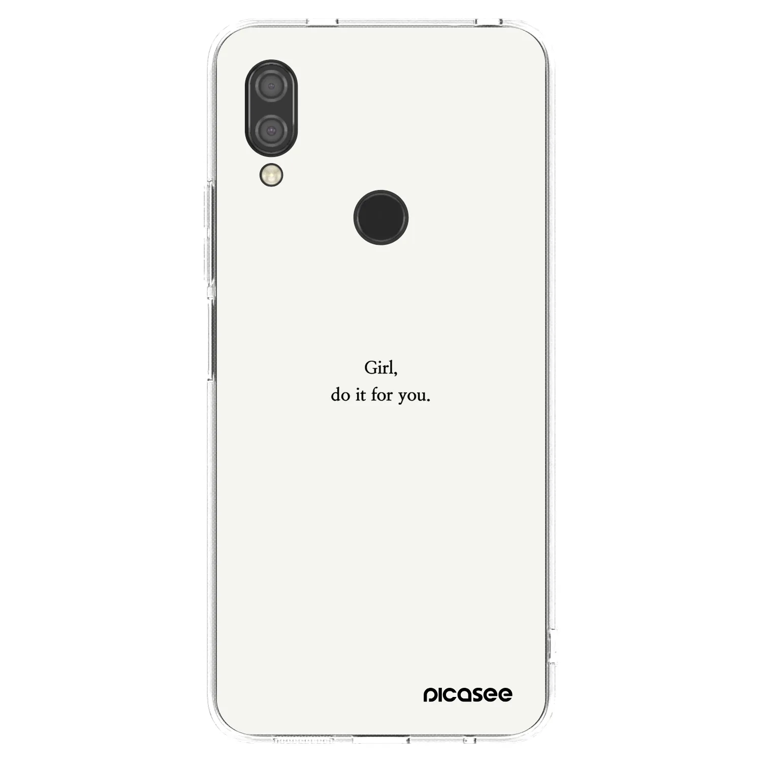 Picasee silikonový průhledný obal pro Xiaomi Redmi 7 - Girl, do it for you