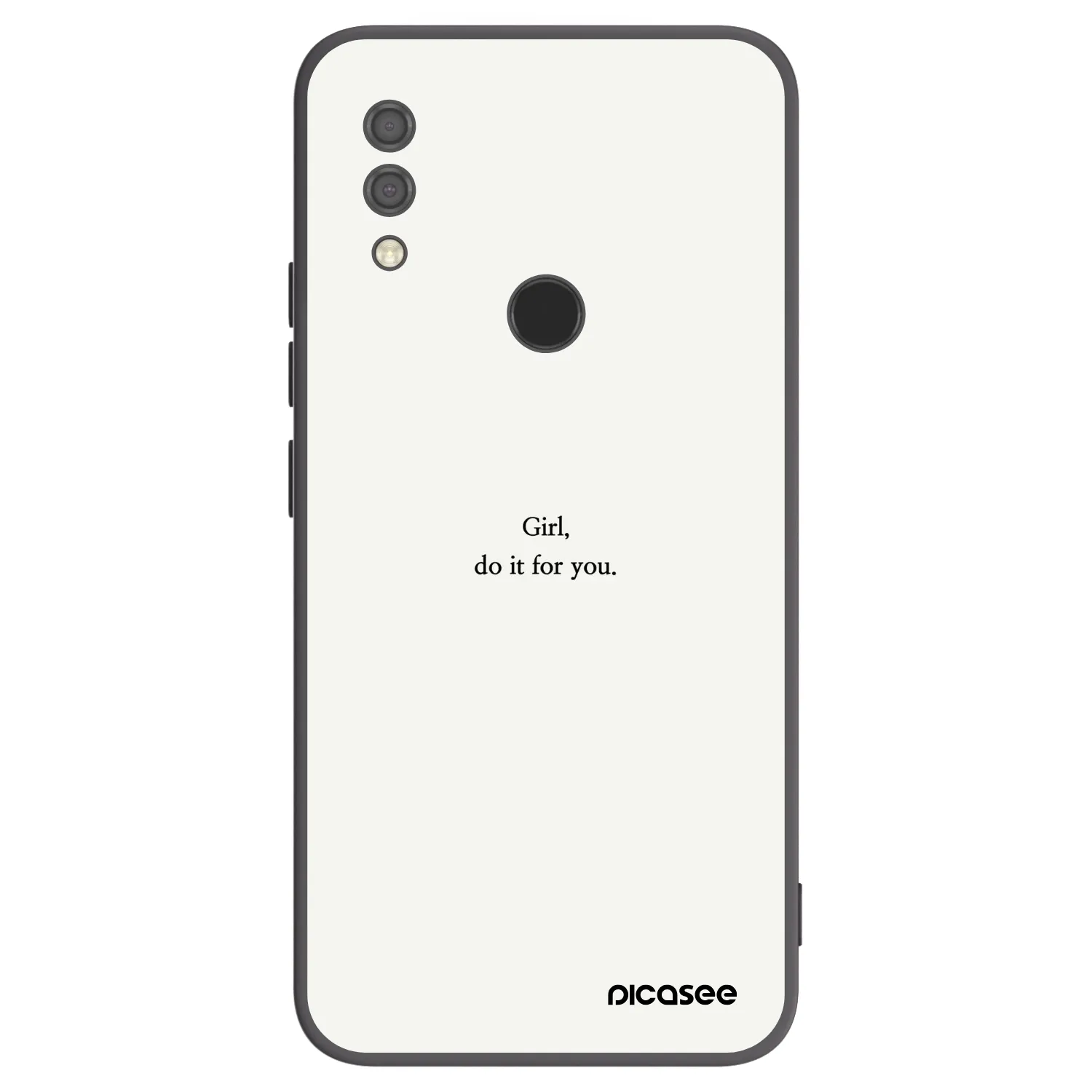 Picasee silikonový černý obal pro Xiaomi Redmi 7 - Girl, do it for you