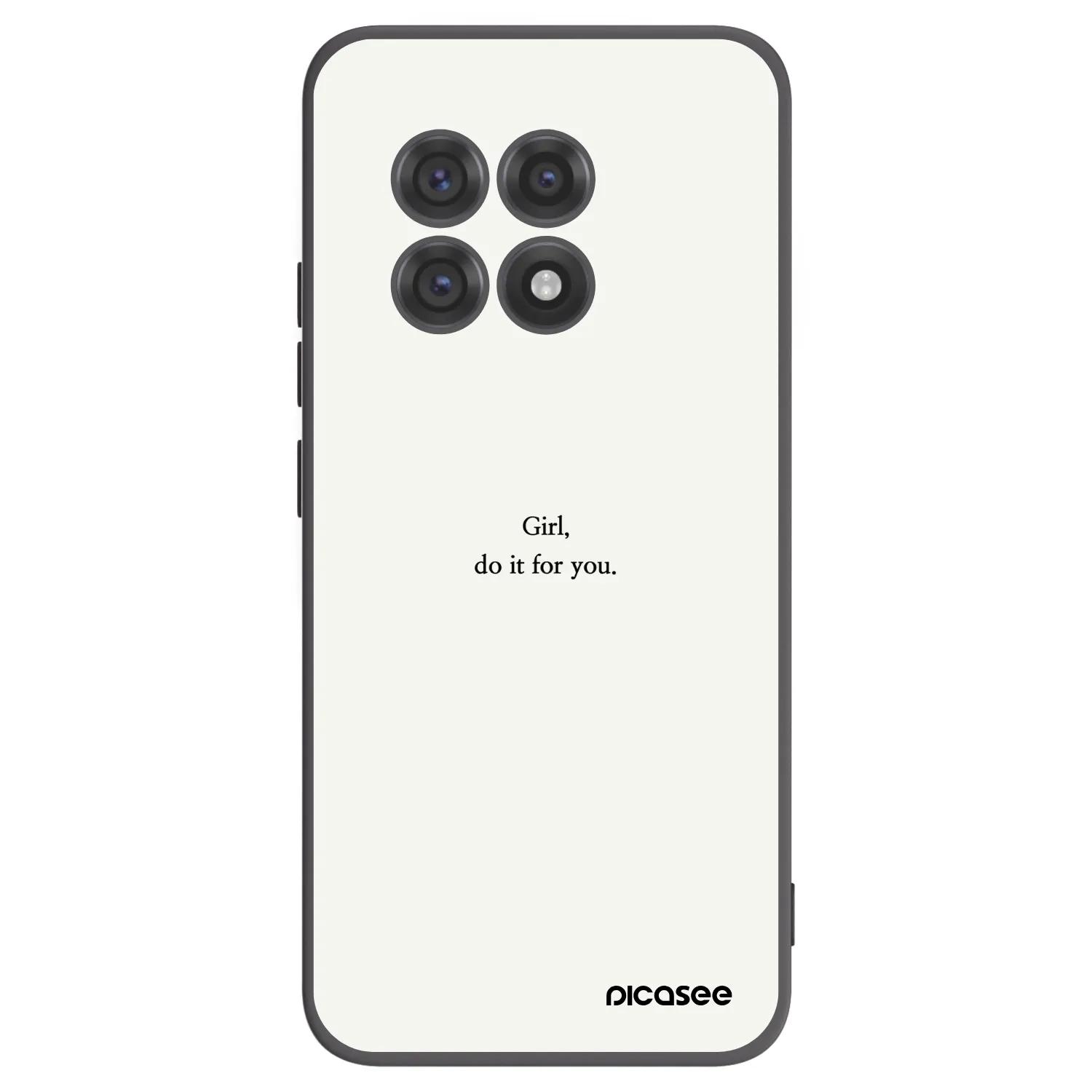 Picasee silikonový černý obal pro OnePlus 13R 5G - Girl, do it for you
