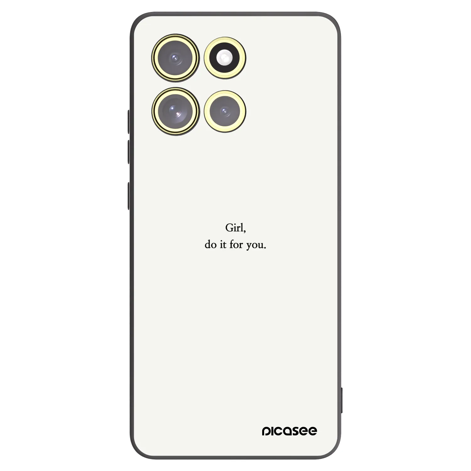 Picasee silikonový černý obal pro Motorola Moto G86 5G - Girl, do it for you
