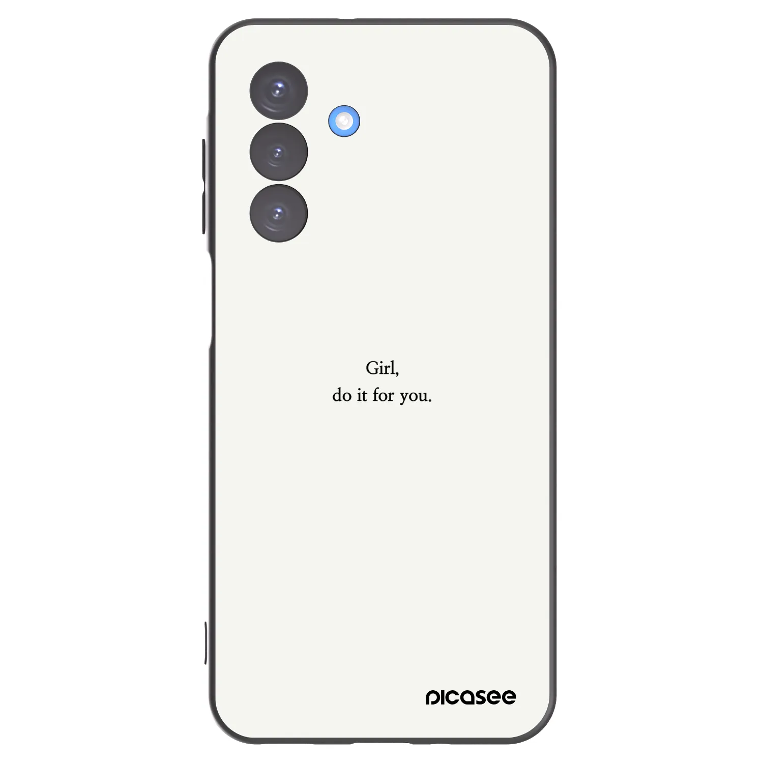 Picasee silikonový černý obal pro Samsung Galaxy A17 5G - Girl, do it for you