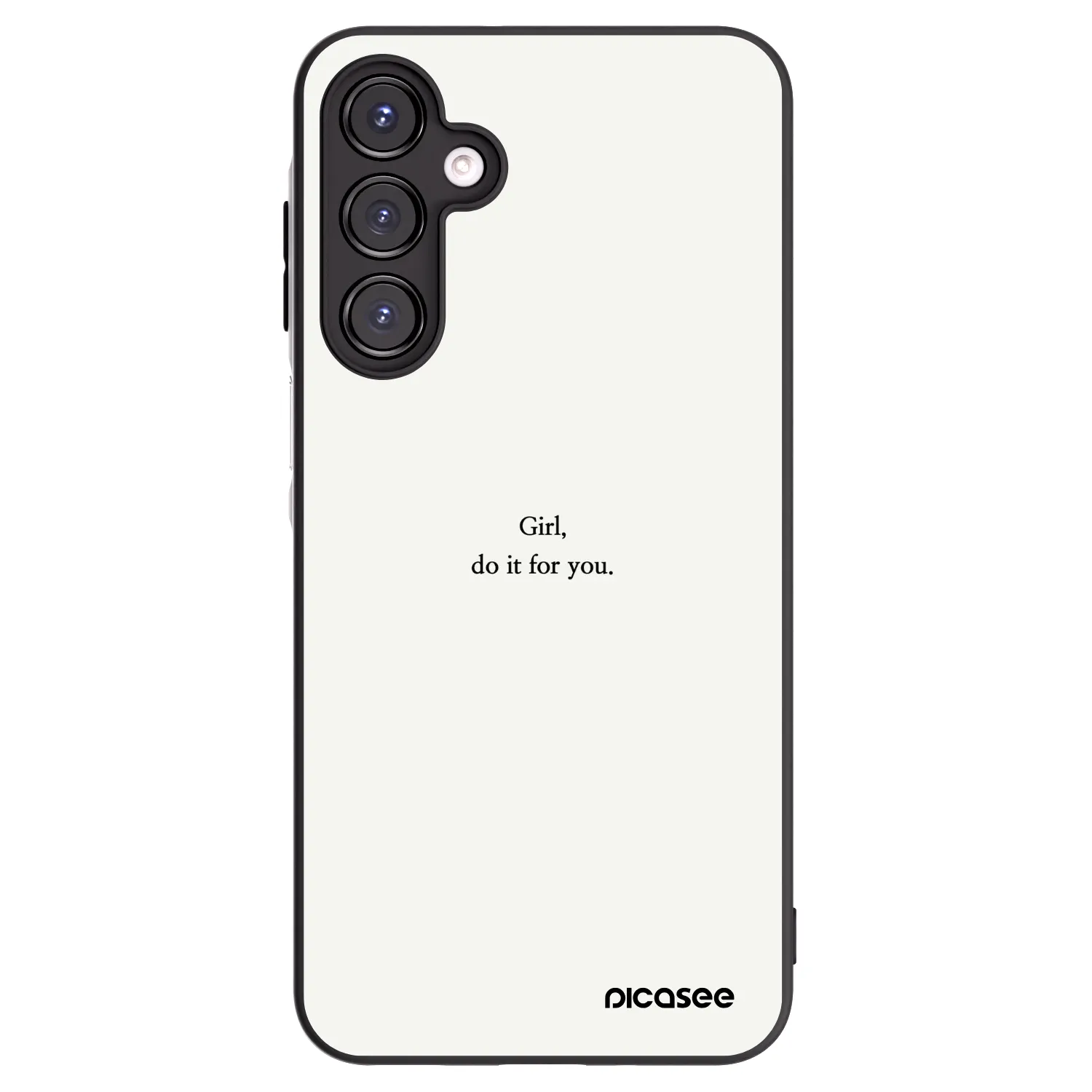 Picasee silikonový černý obal pro Samsung Galaxy A16 4G - Girl, do it for you