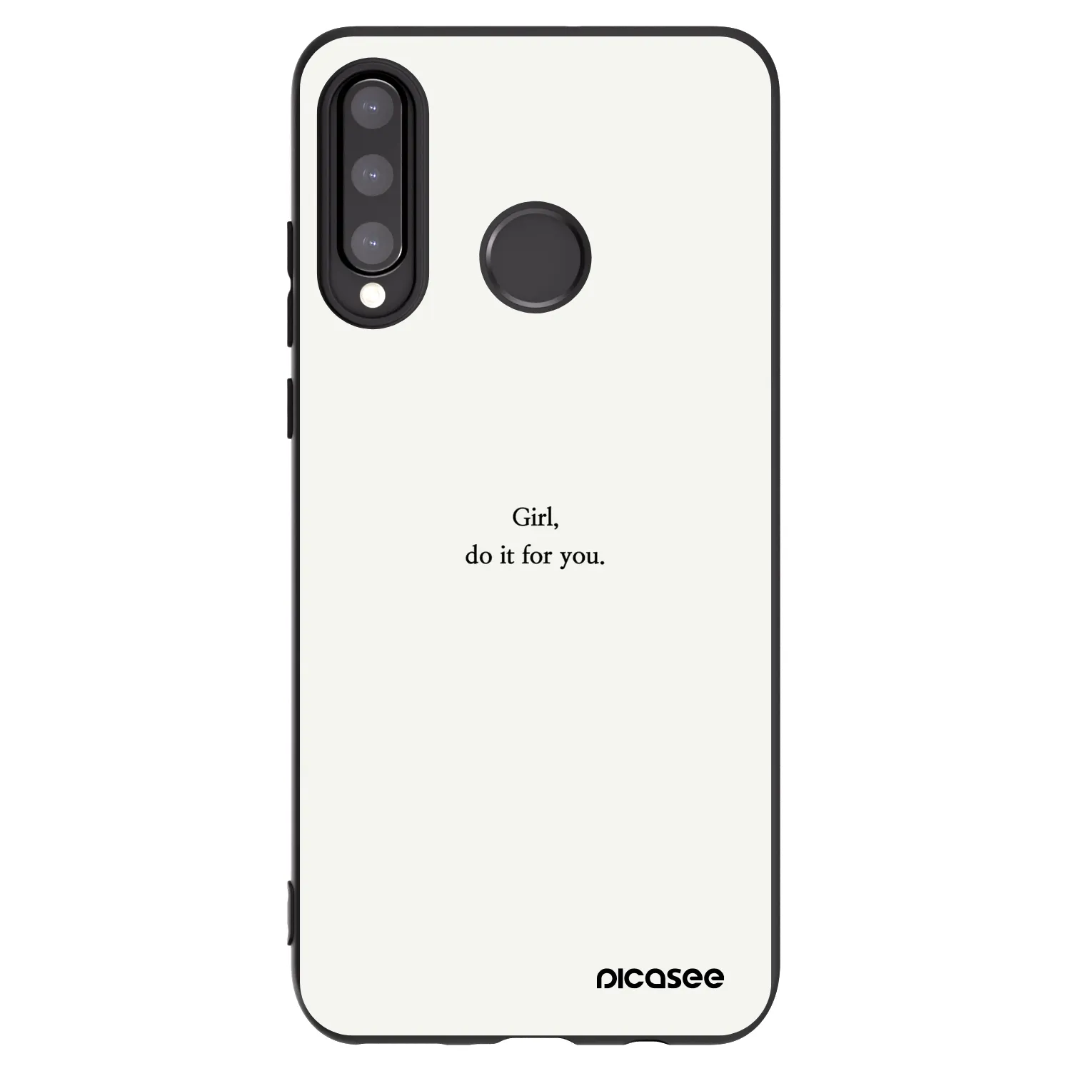 Picasee silikonový černý obal pro Huawei P30 Lite - Girl, do it for you