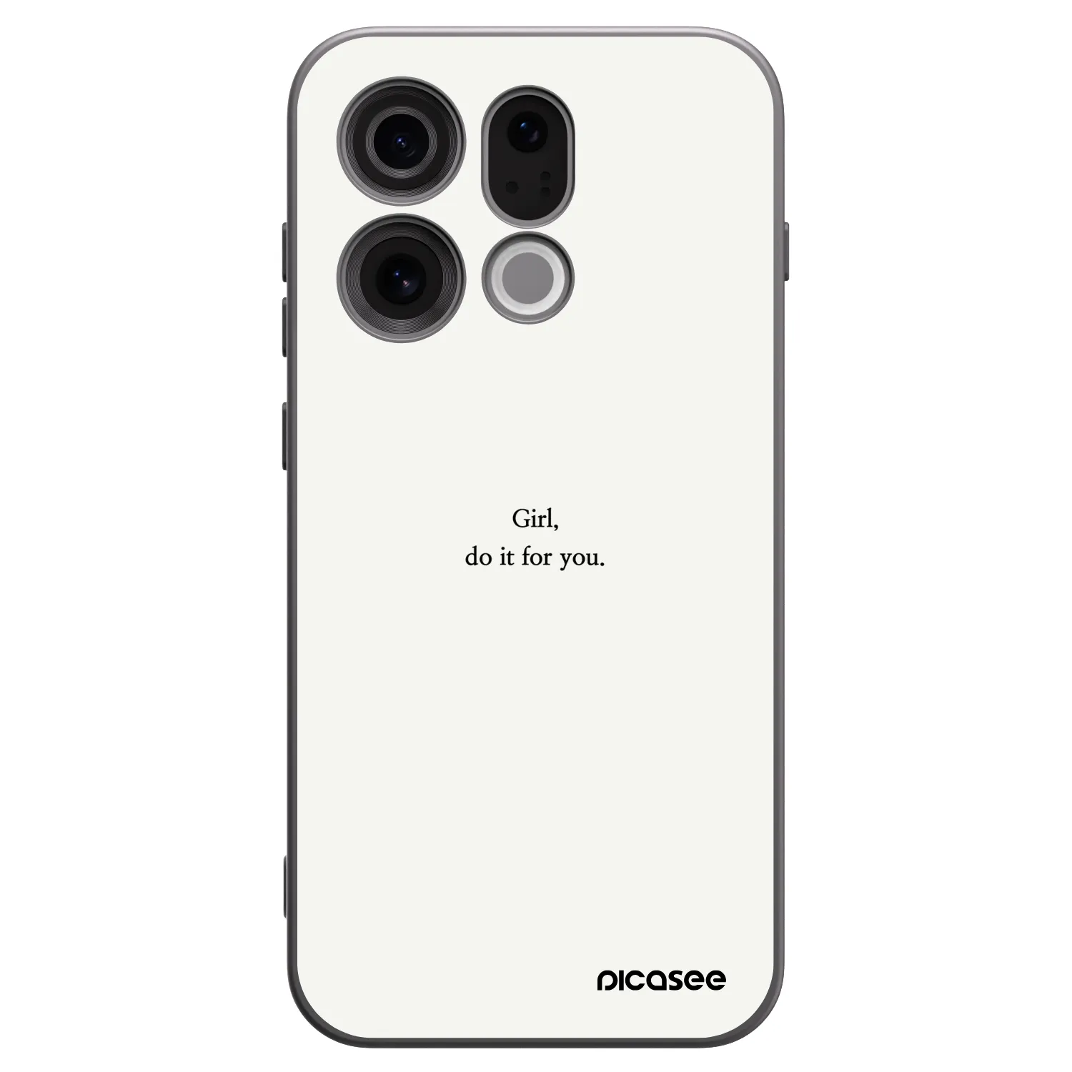 Picasee silikonový černý obal pro OPPO Find X9 - Girl, do it for you
