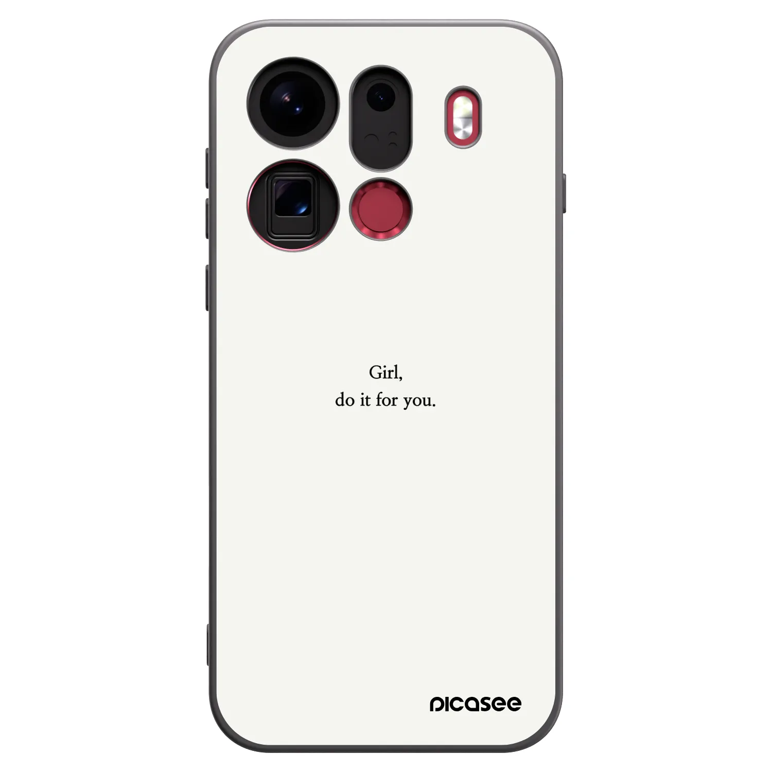 Picasee silikonový černý obal pro OPPO Find X9 Pro - Girl, do it for you