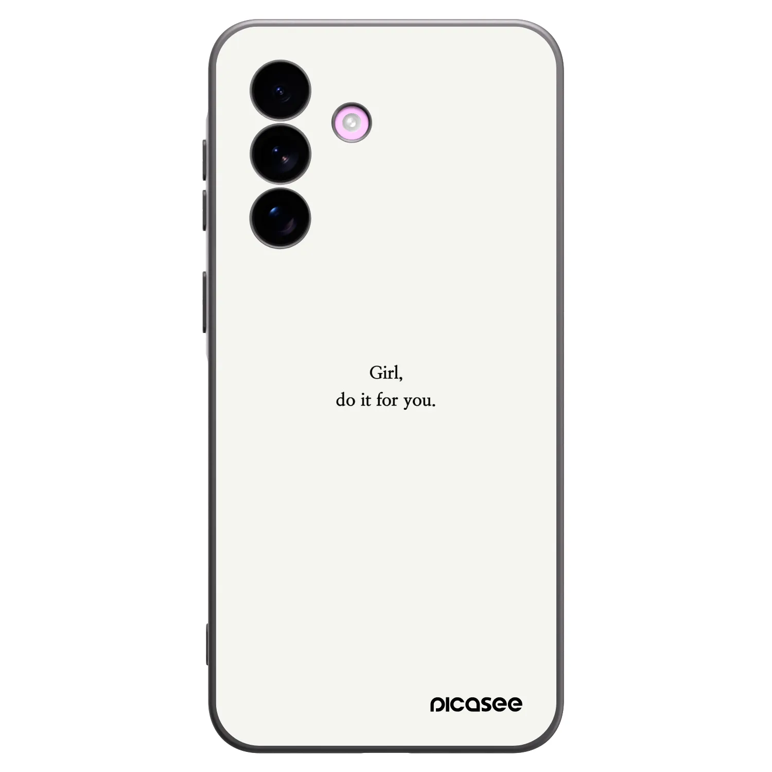 Picasee silikonový černý obal pro Samsung Galaxy A57 5G - Girl, do it for you