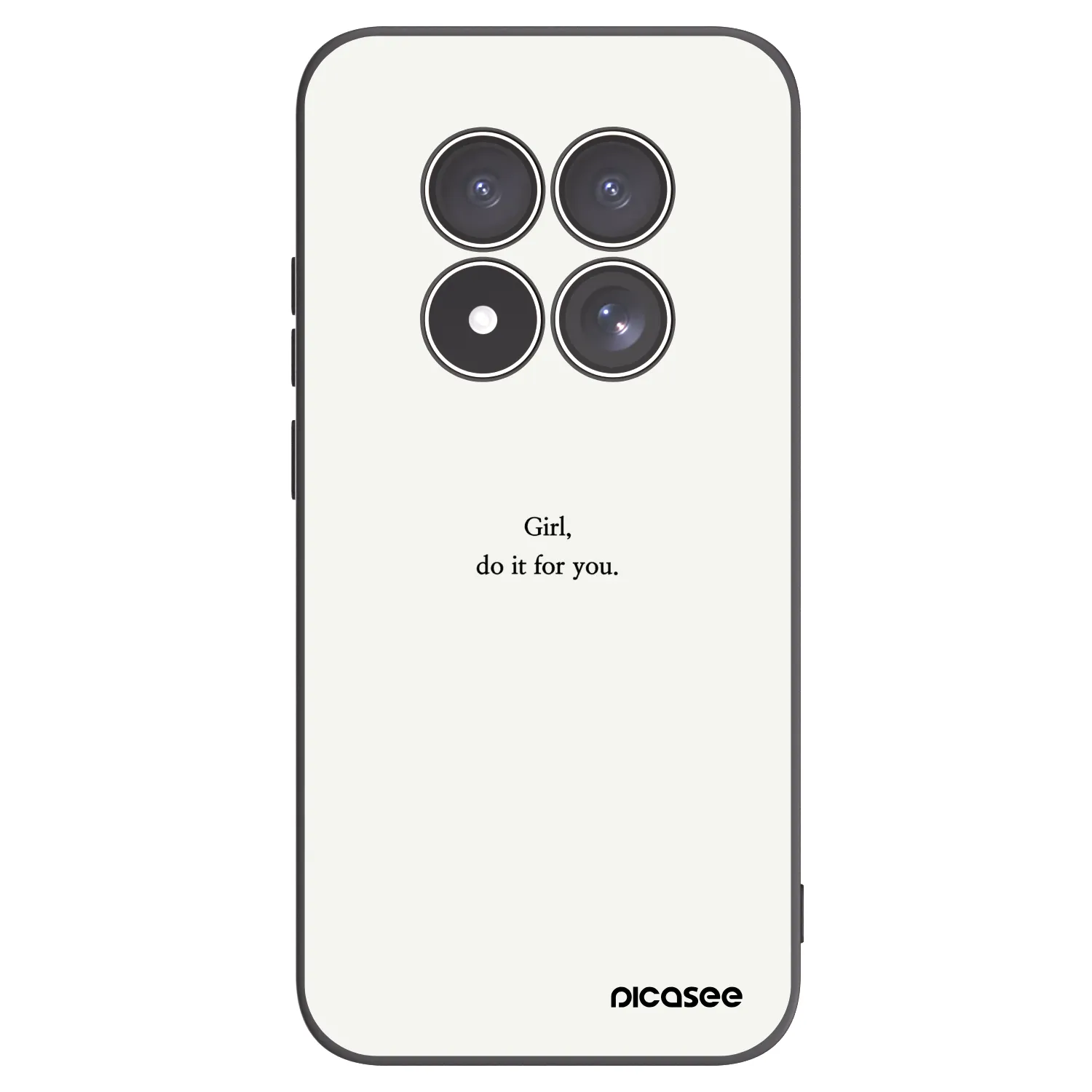 Picasee silikonový černý obal pro Xiaomi Redmi Note 15 Pro 5G - Girl, do it for you