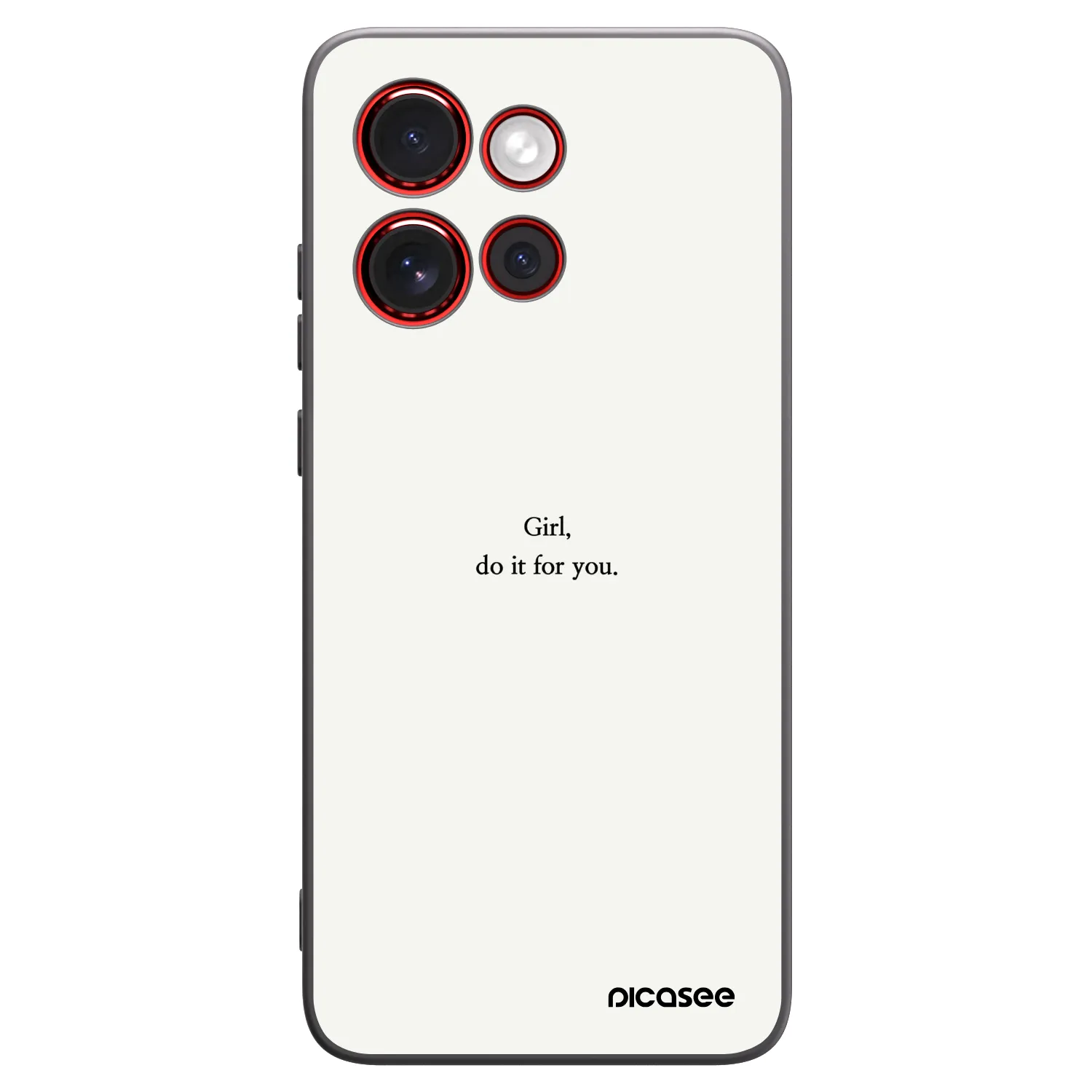 Picasee silikonový černý obal pro Motorola Edge 60 Neo 5G - Girl, do it for you