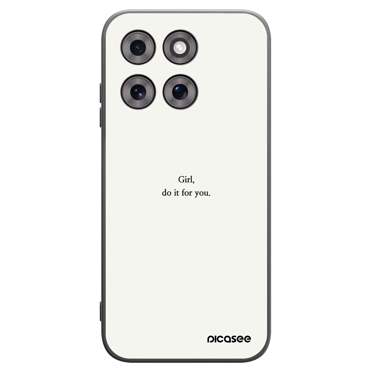 Picasee silikonový černý obal pro Motorola Moto G77 - Girl, do it for you