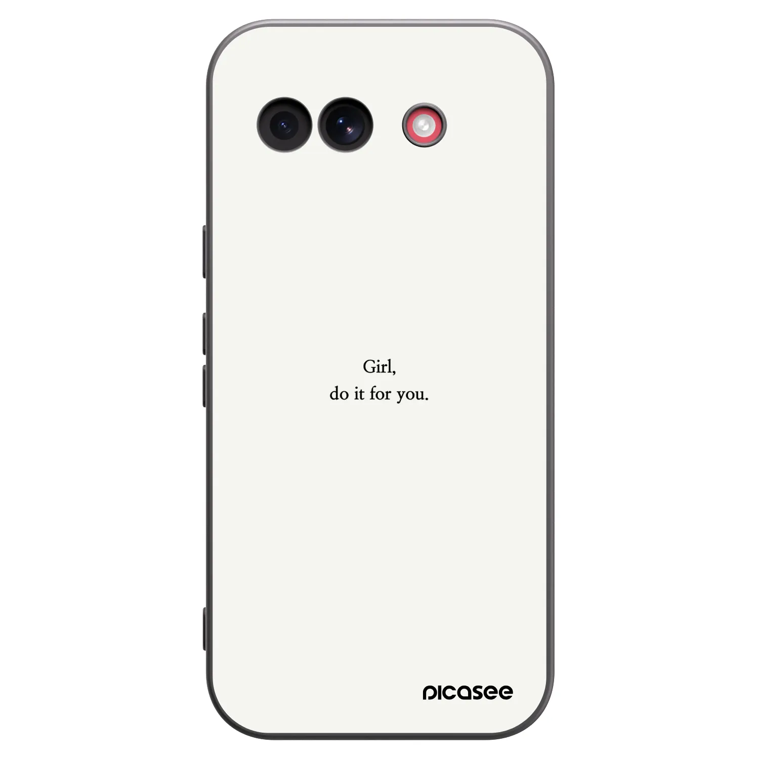 Picasee silikonový černý obal pro Google Pixel 10a - Girl, do it for you
