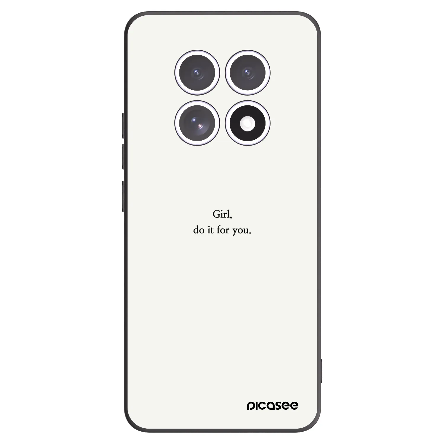 Picasee silikonový černý obal pro Xiaomi Redmi Note 15 5G - Girl, do it for you