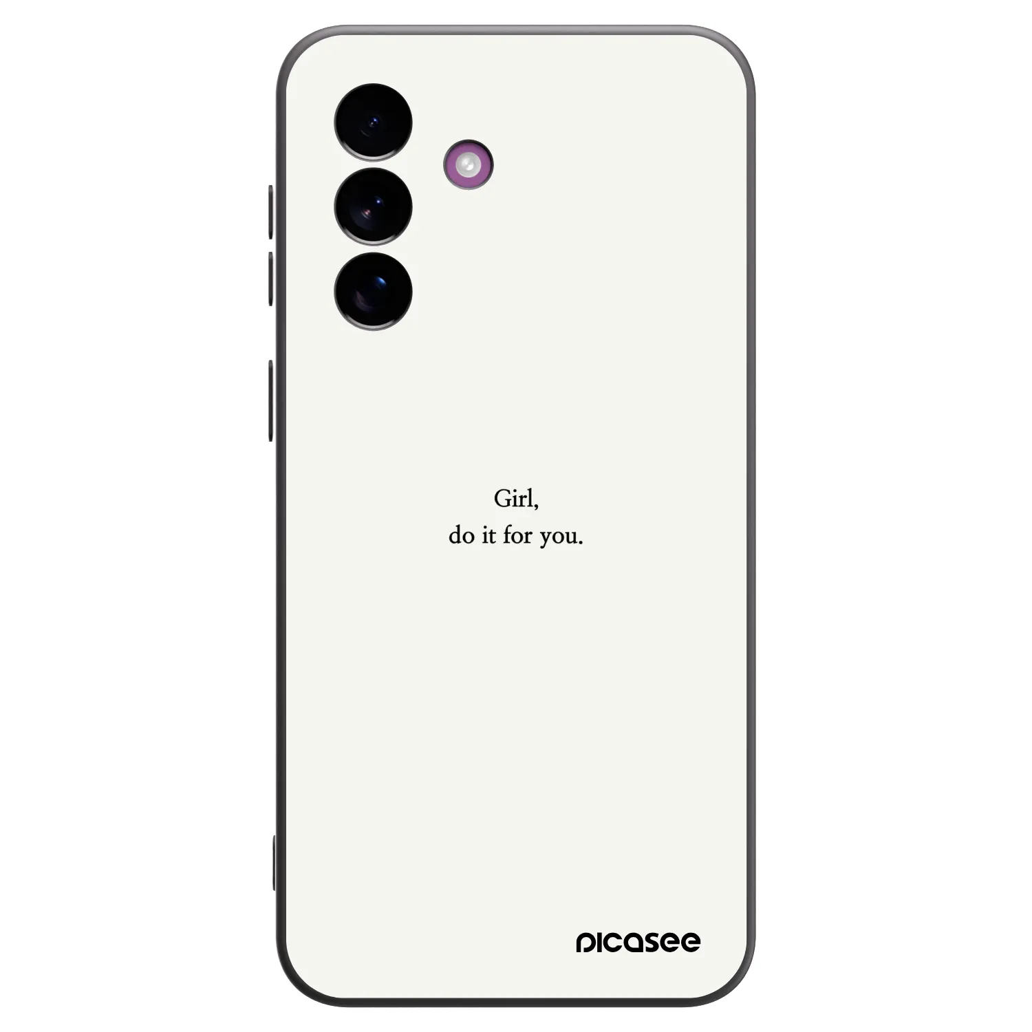 Picasee silikonový černý obal pro Samsung Galaxy A37 - Girl, do it for you