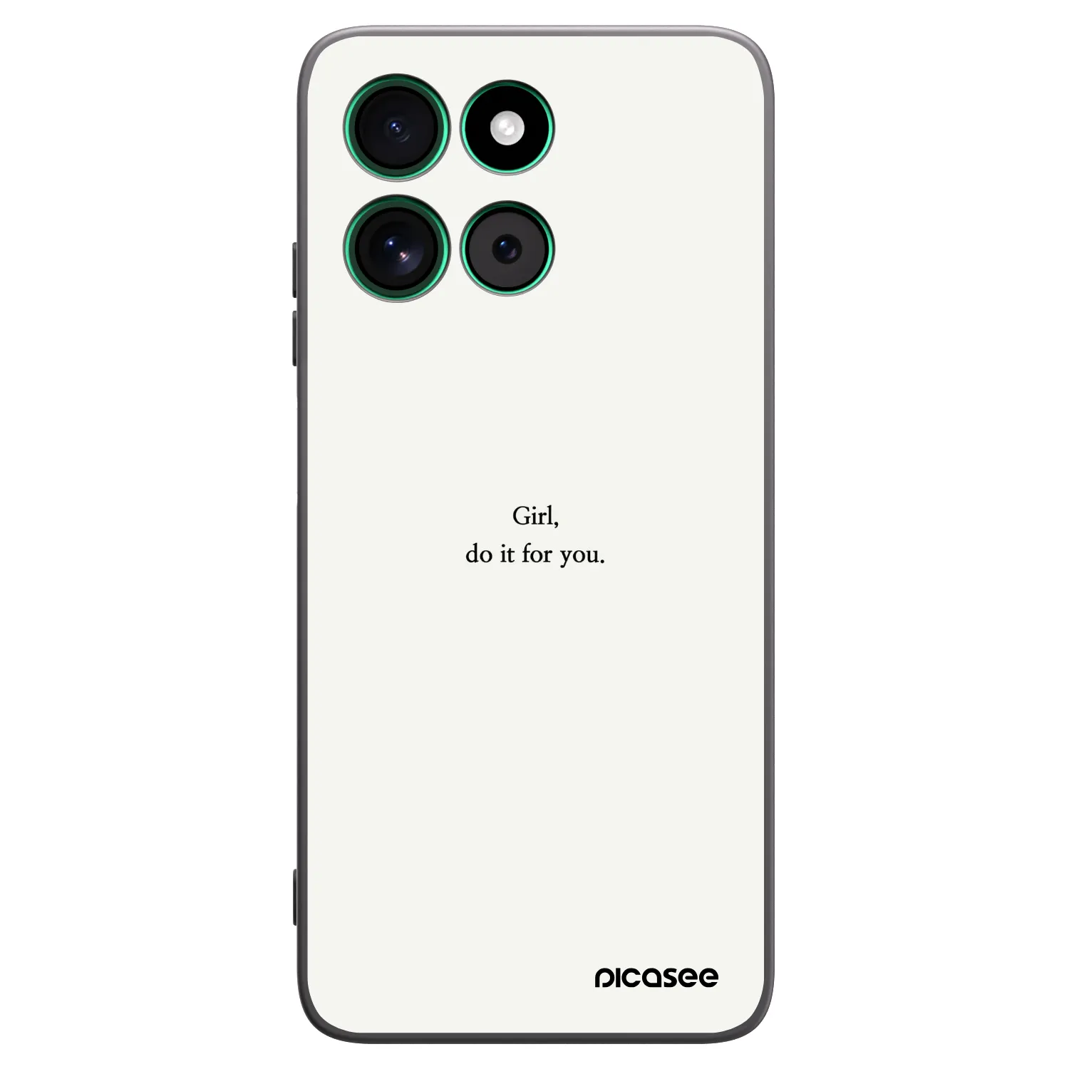 Picasee silikonový černý obal pro Motorola Moto G57 Power - Girl, do it for you