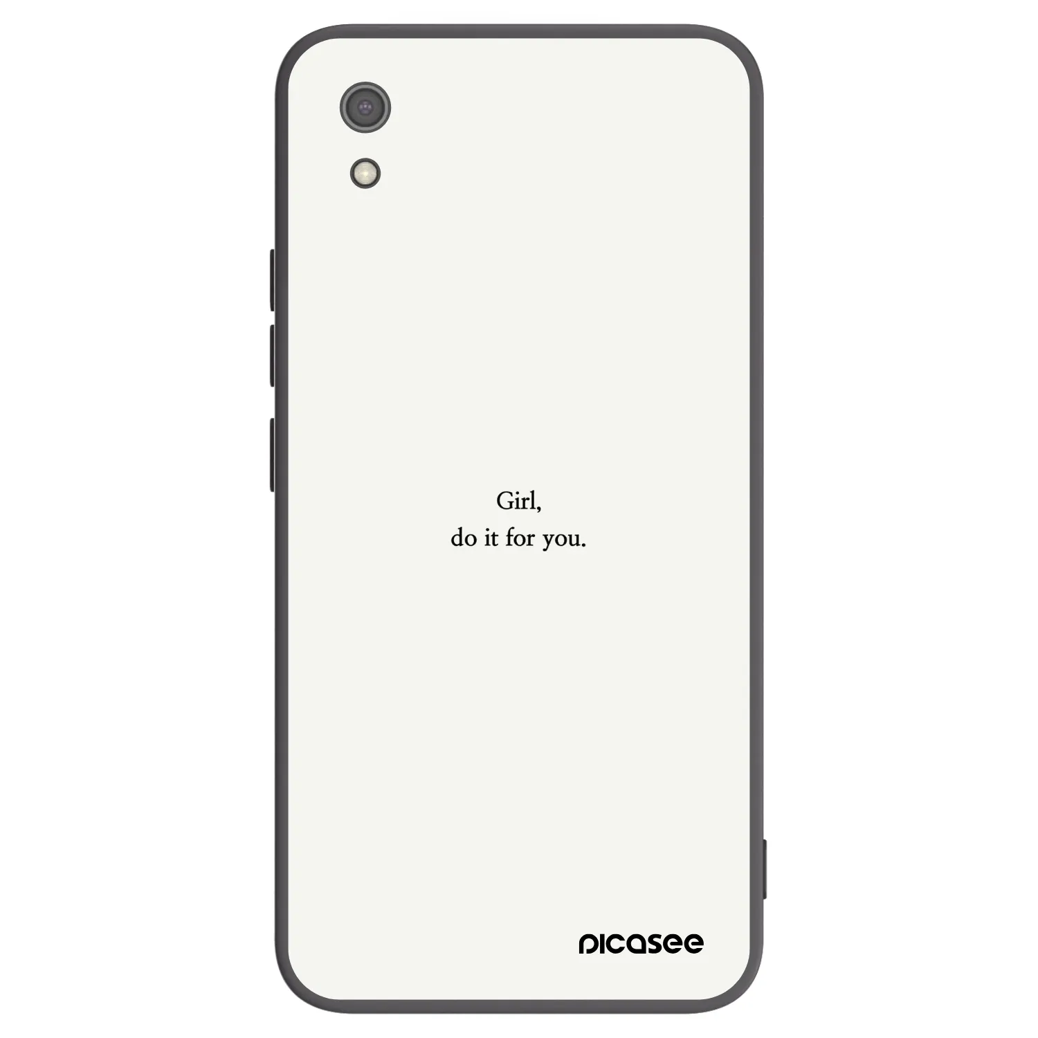 Picasee silikonový černý obal pro Xiaomi Redmi 7A - Girl, do it for you