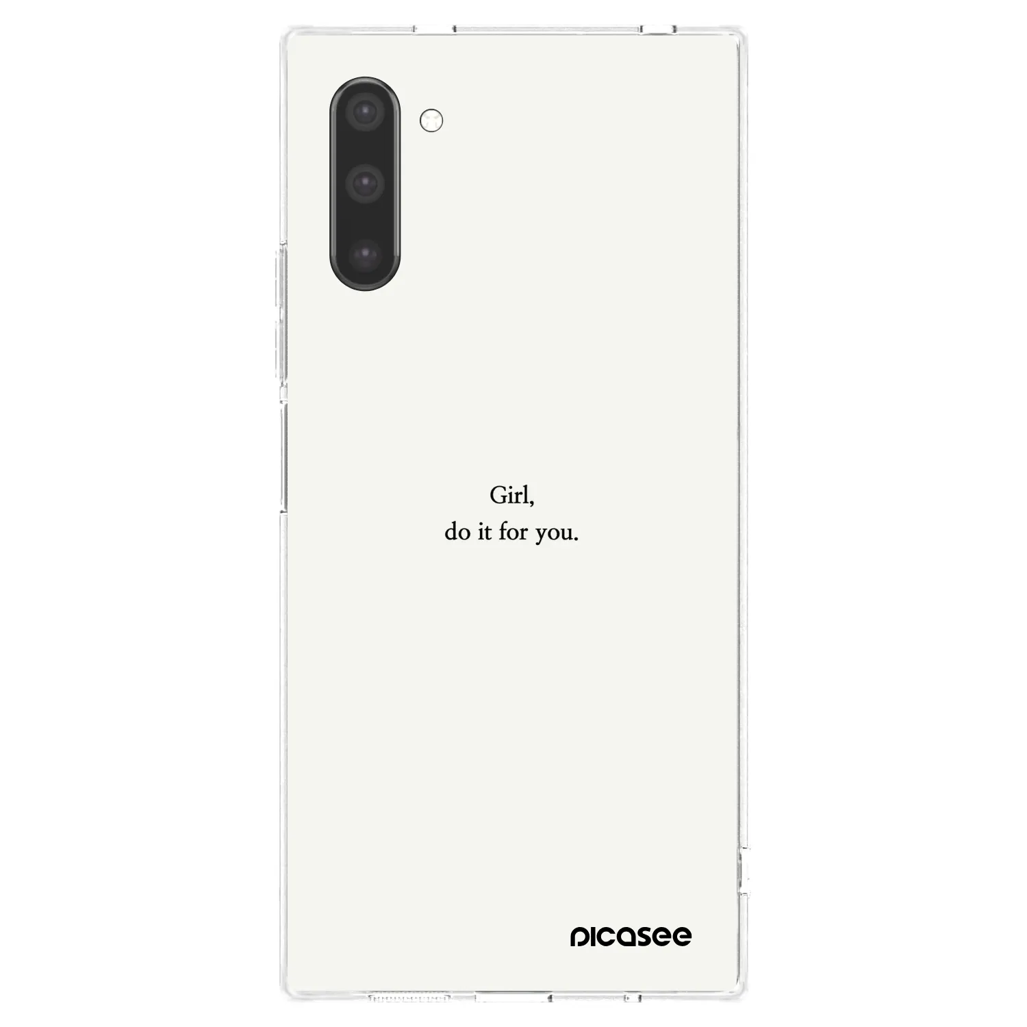 Picasee silikonový průhledný obal pro Samsung Galaxy Note 10 N970F - Girl, do it for you