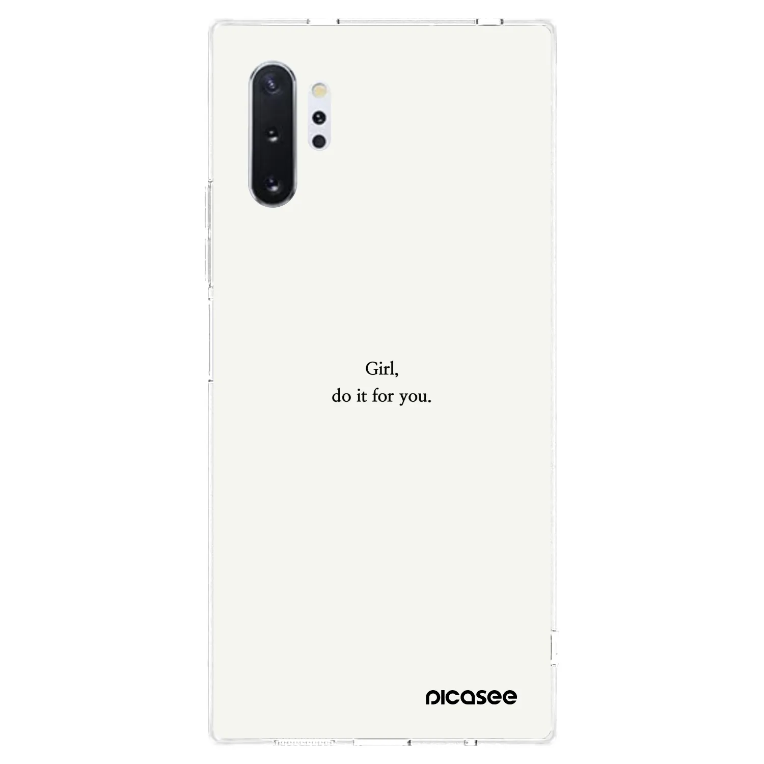 Picasee silikonový průhledný obal pro Samsung Galaxy Note 10+ N975F - Girl, do it for you