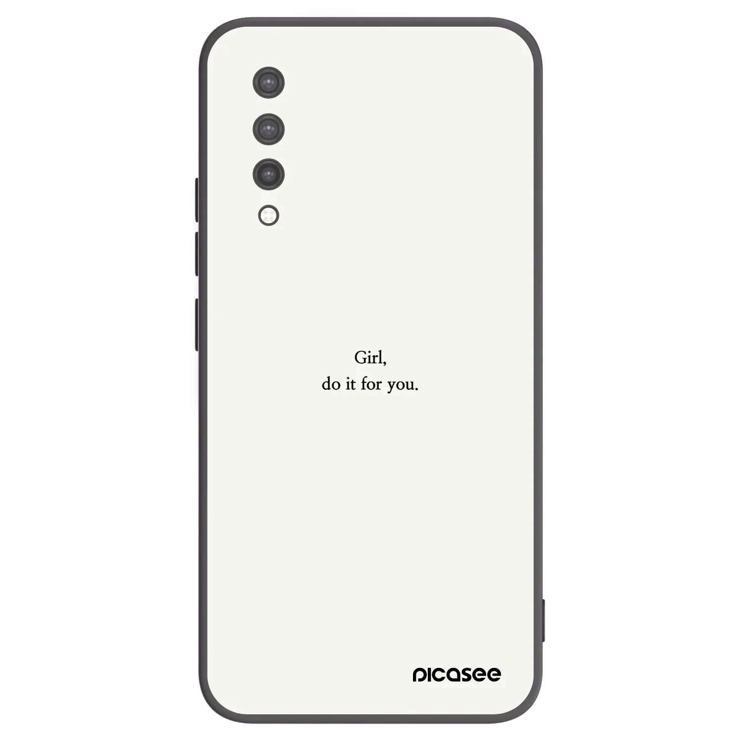 Picasee silikonový černý obal pro Xiaomi Mi 9 Lite - Girl, do it for you