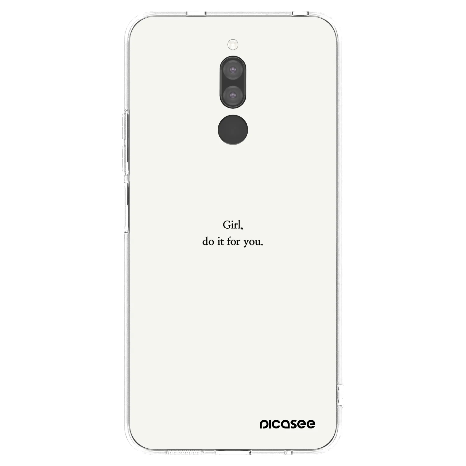 Picasee silikonový průhledný obal pro Xiaomi Redmi 8 - Girl, do it for you