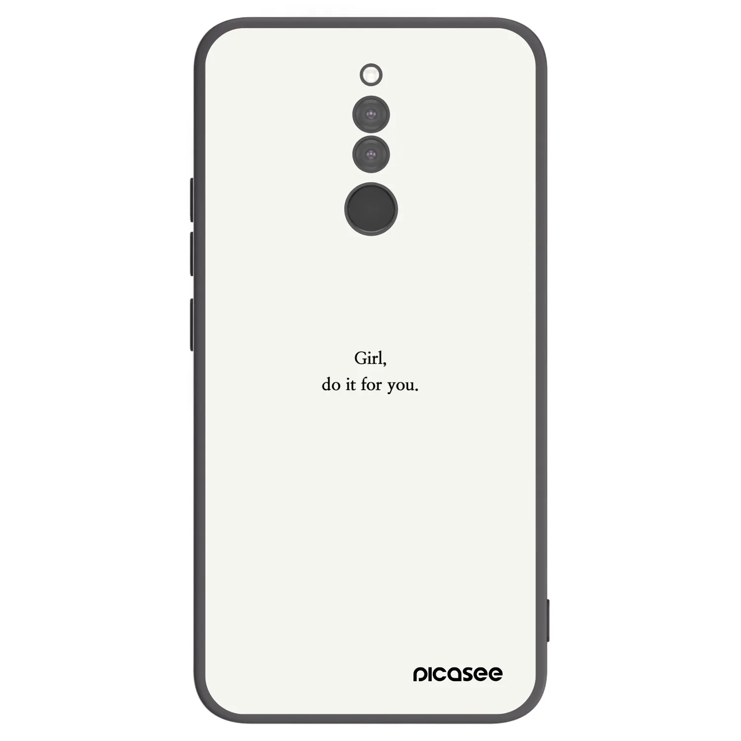 Picasee silikonový černý obal pro Xiaomi Redmi 8 - Girl, do it for you