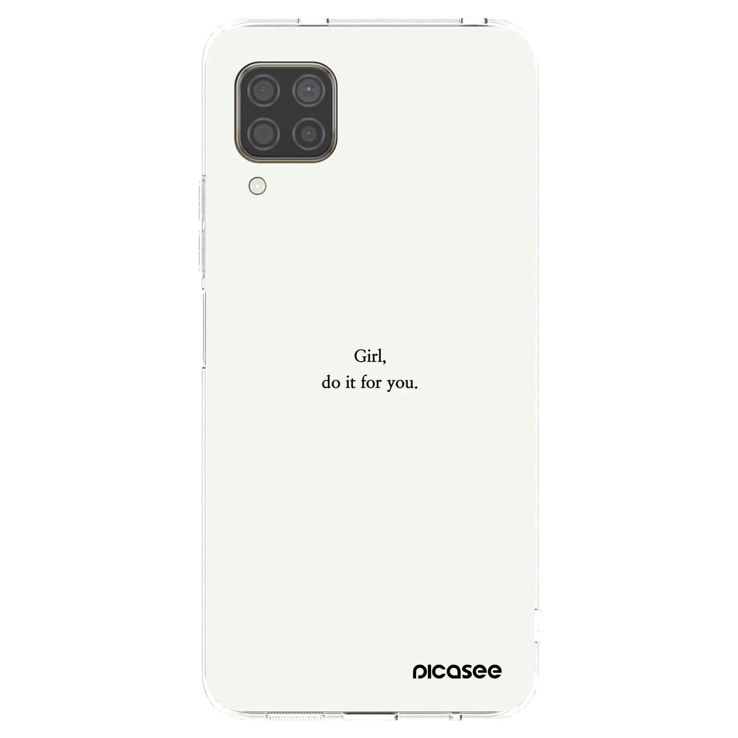 Picasee silikonový průhledný obal pro Huawei P40 Lite - Girl, do it for you