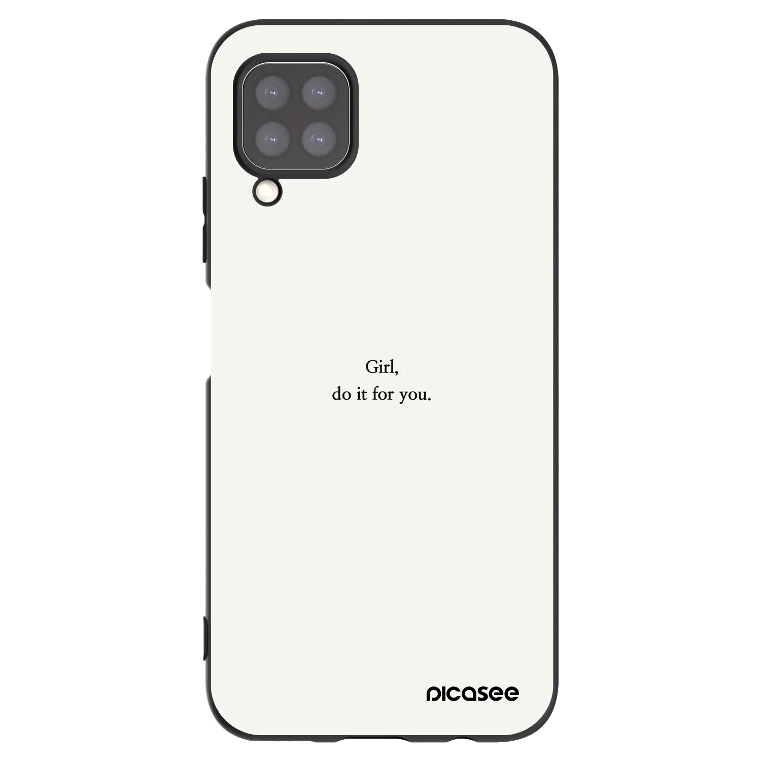 Picasee silikonový černý obal pro Huawei P40 Lite - Girl, do it for you