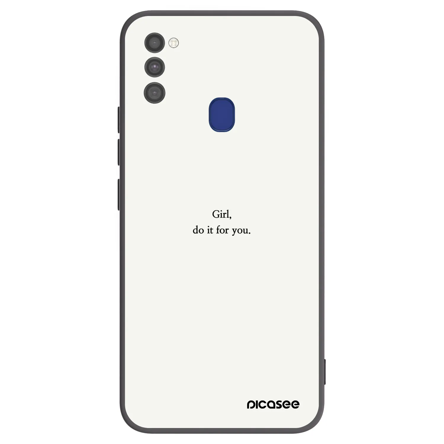Picasee silikonový černý obal pro Samsung Galaxy M21 M215F - Girl, do it for you