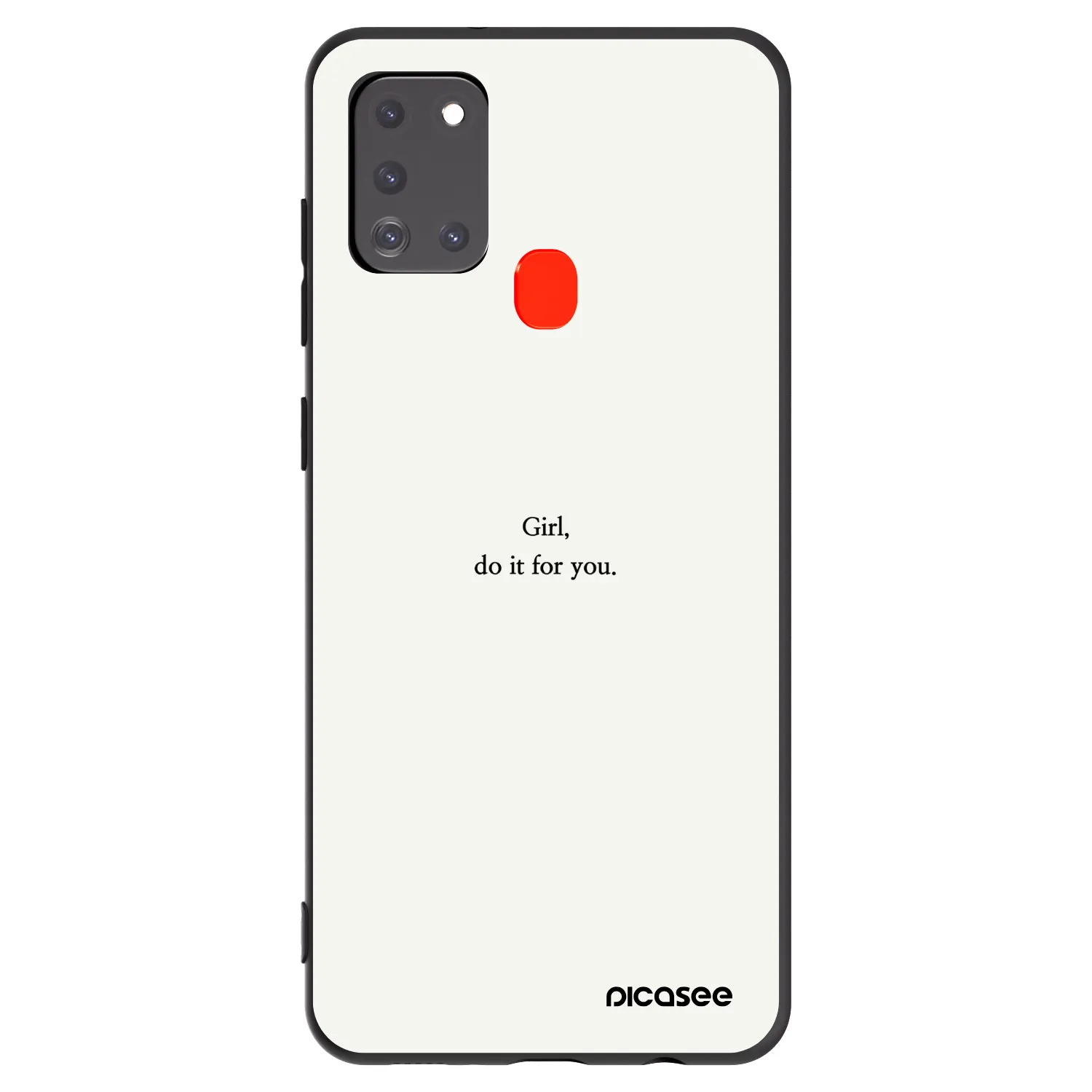 Picasee silikonový černý obal pro Samsung Galaxy A21s - Girl, do it for you