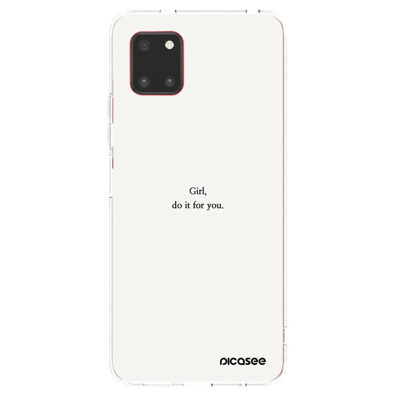 Picasee silikonový průhledný obal pro Samsung Galaxy Note 10 Lite N770F - Girl, do it for you