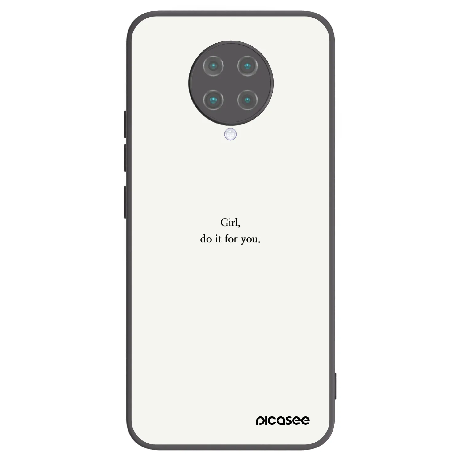Picasee silikonový černý obal pro Xiaomi Poco F2 Pro - Girl, do it for you