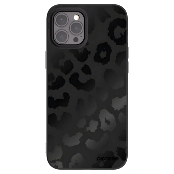 Picasee silikonový černý obal pro Apple iPhone 12 Pro Max - Midnight Leopard